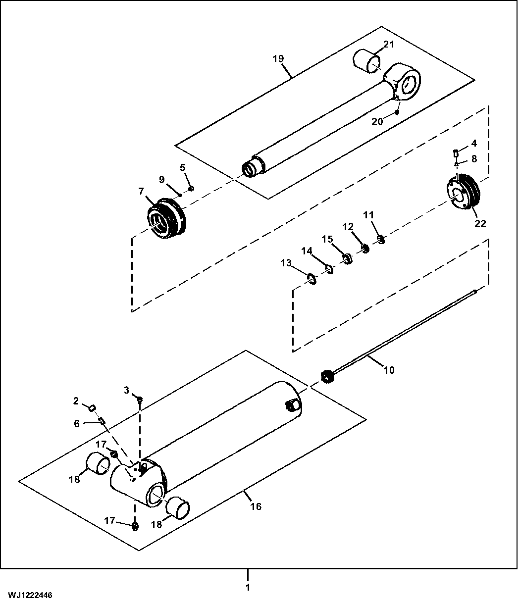 Components, Hydraulic Cylinder, Main Boom, CF8 IBC