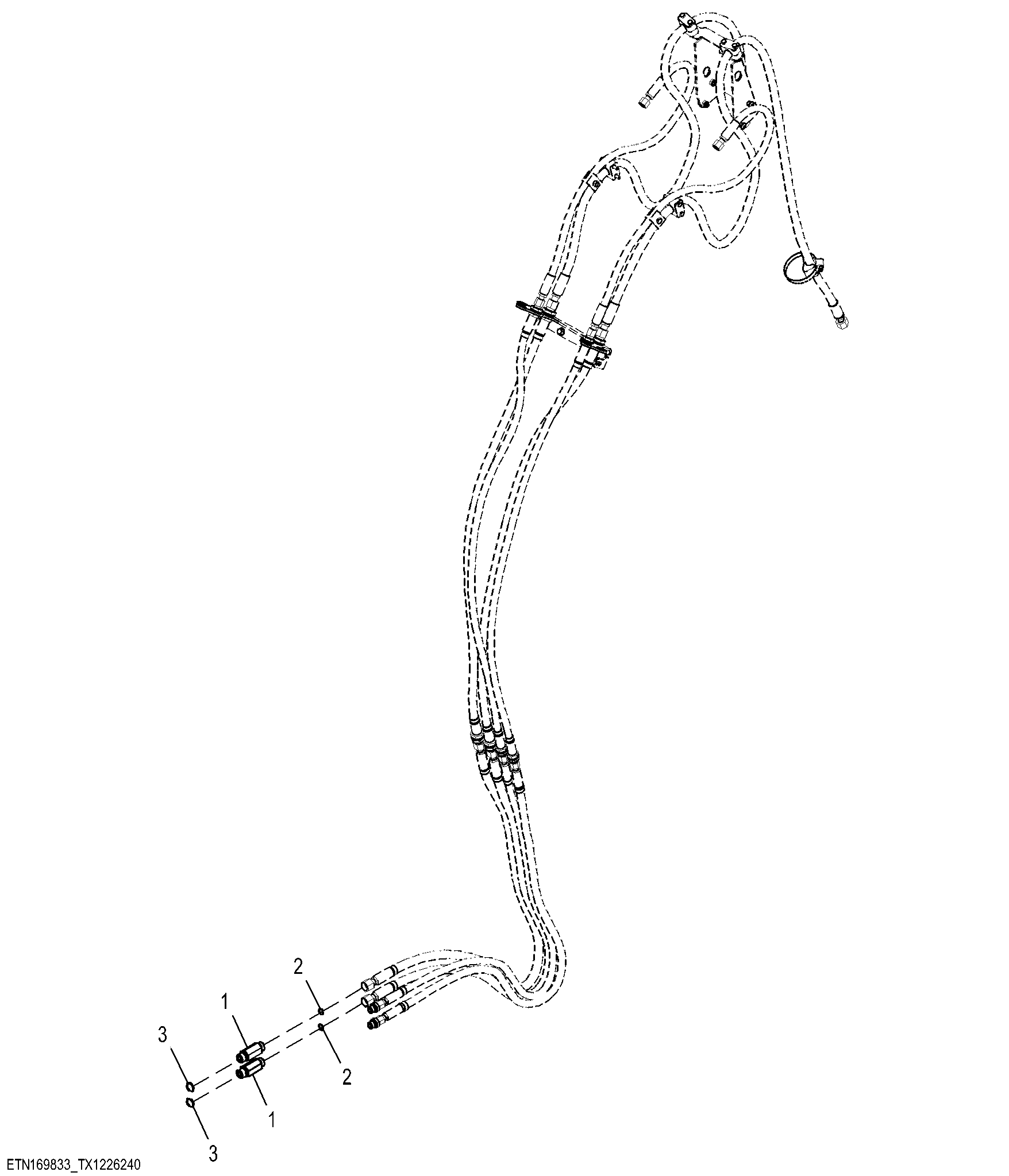 Adapter Fittings, Backhoe Bucket Hydraulics