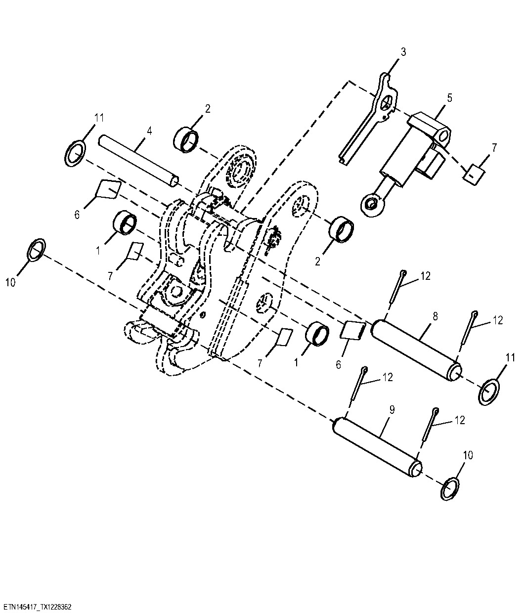 Backhoe Hydraulic Quick Coupler, Extendable Dipperstick