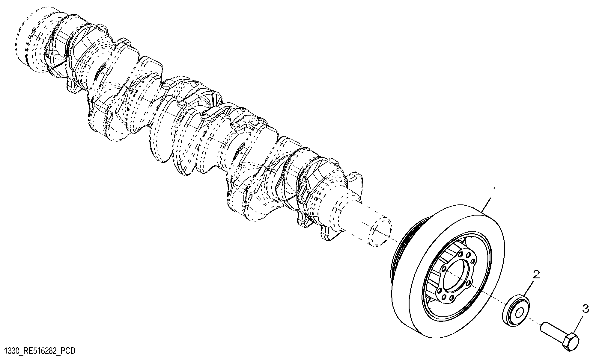 1330 Crankshaft Pulley