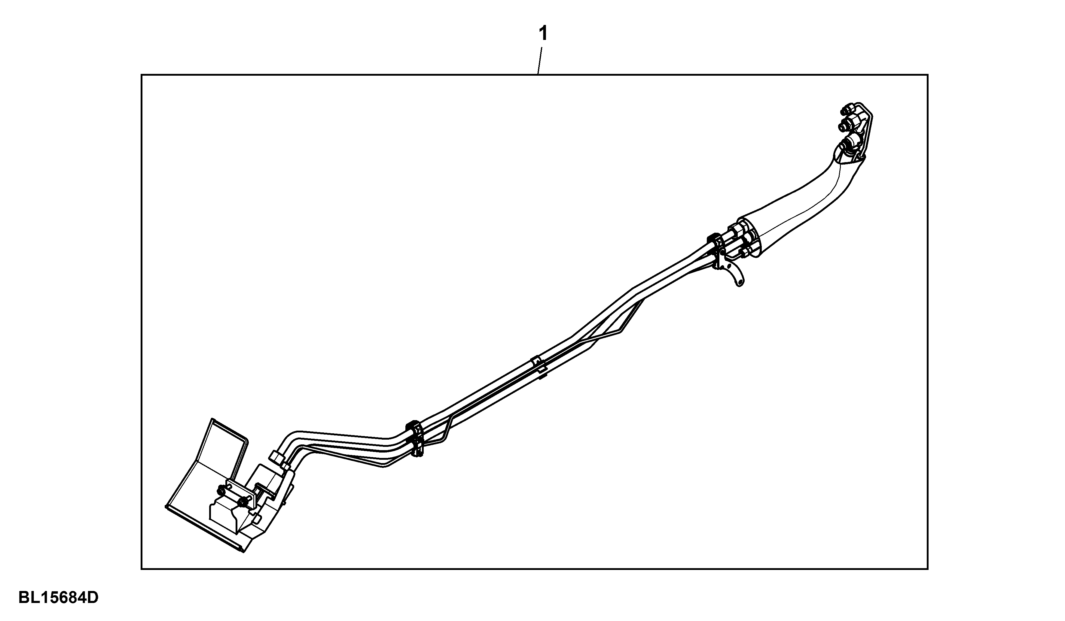 Attachment, Oil Supply Lines, Midstack SCV, W/ PC-Hydraulics, W/ Power Beyond Position III