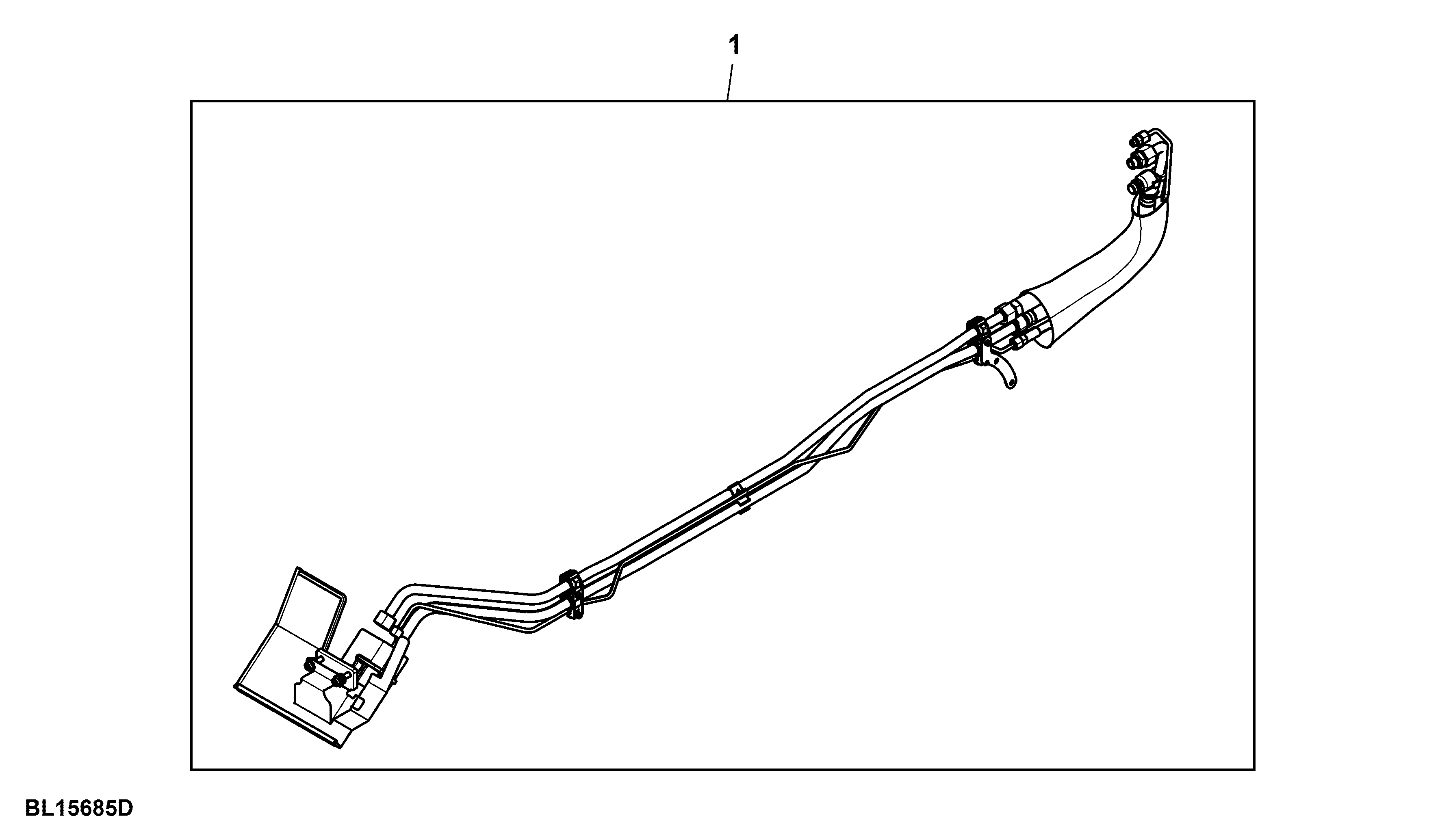 Attachment, Oil Supply Lines, Midstack SCV, W/ PC-Hydraulics, W/ Power Beyond Position IV