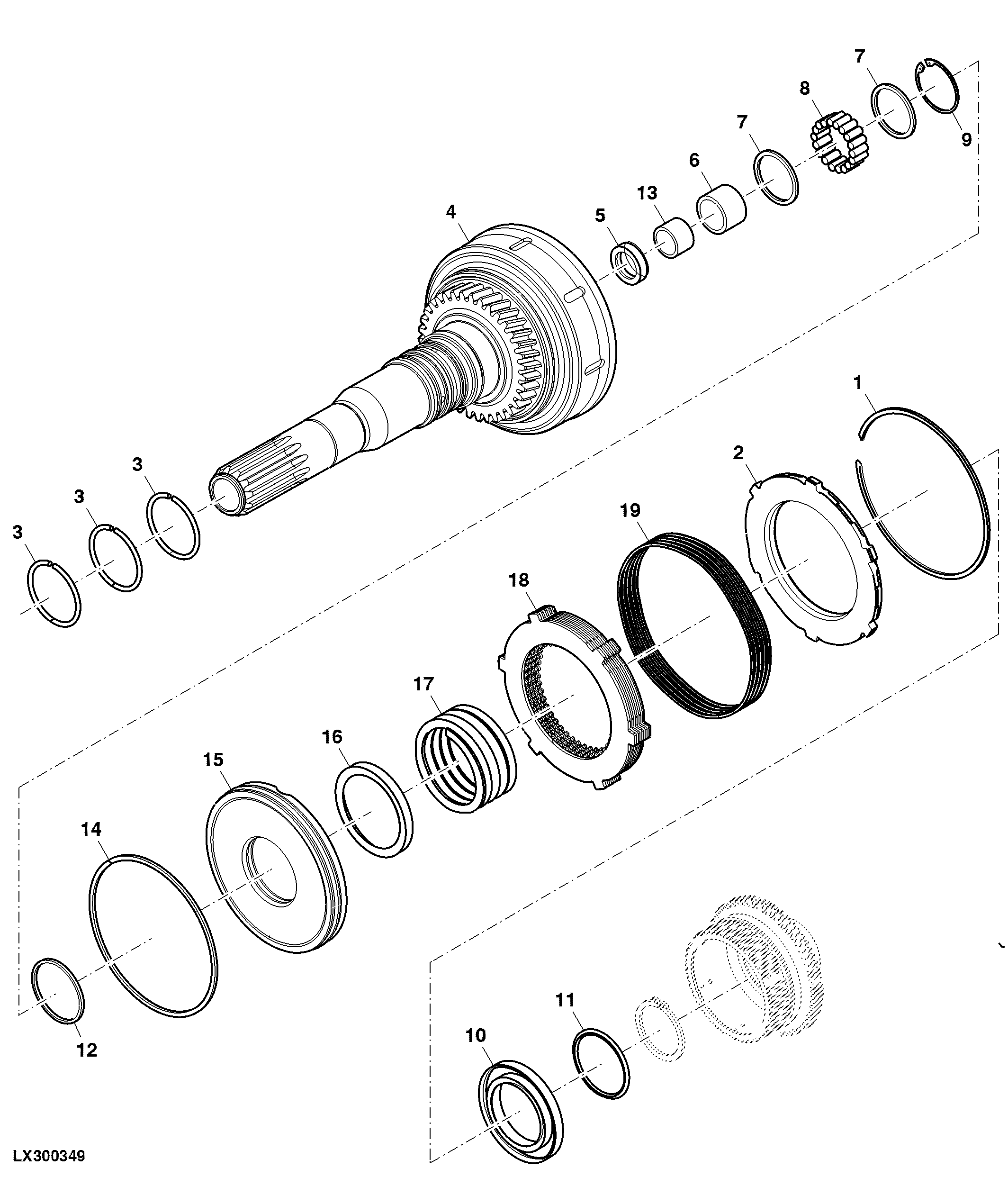 Input Shaft, Clutch Assembly, PowrReverser™