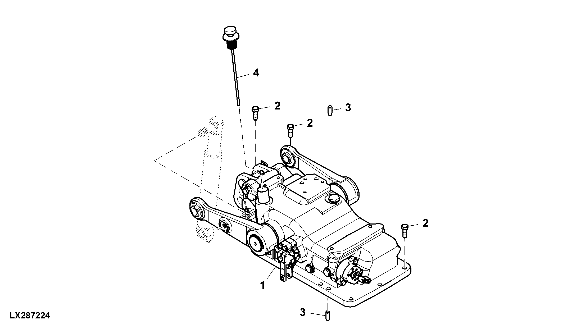 Rockshaft Assembly, Mechanical, W/ Lift Cylinder