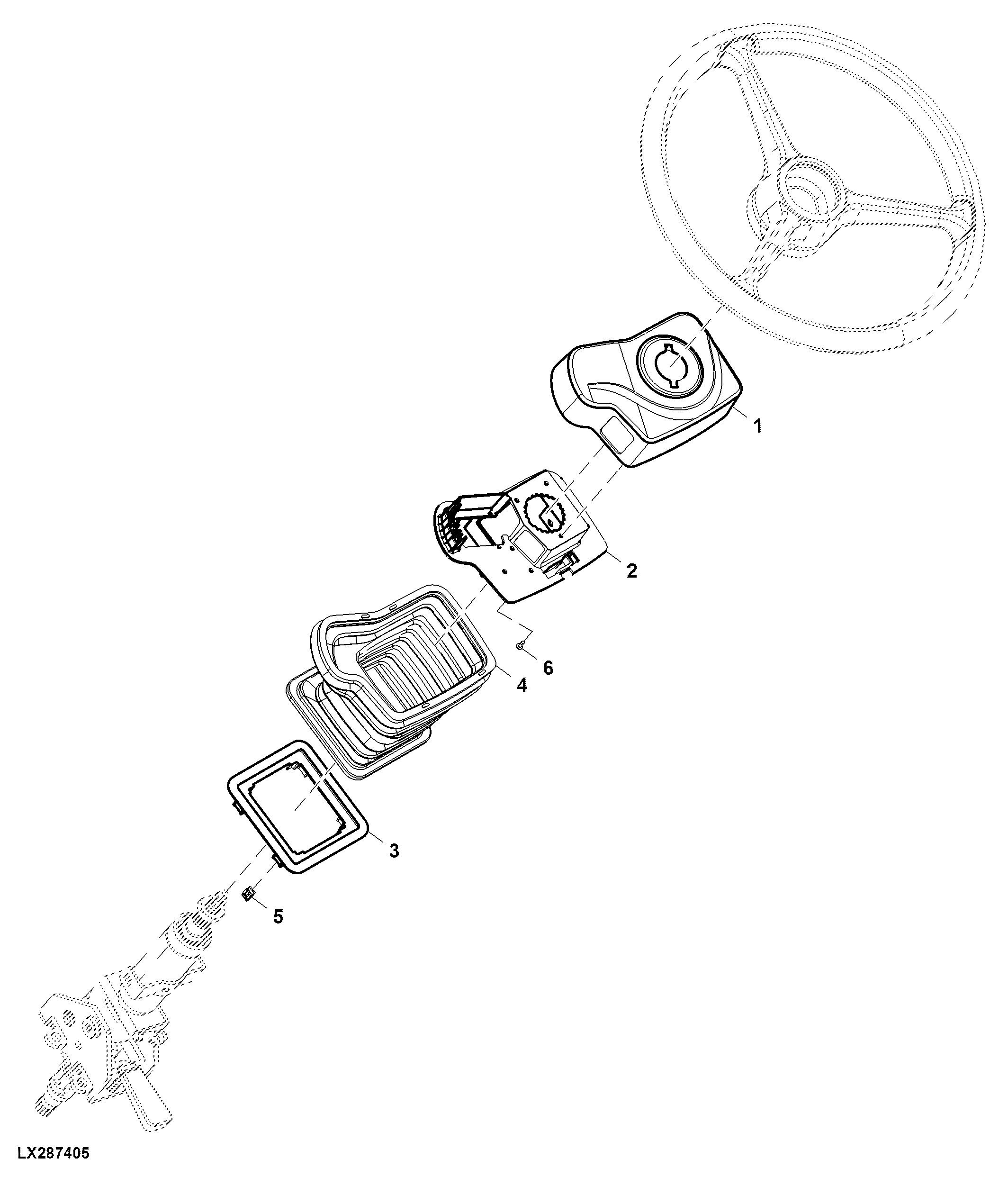 Steering Wheel / Column, Boot, Mechanical Reverser