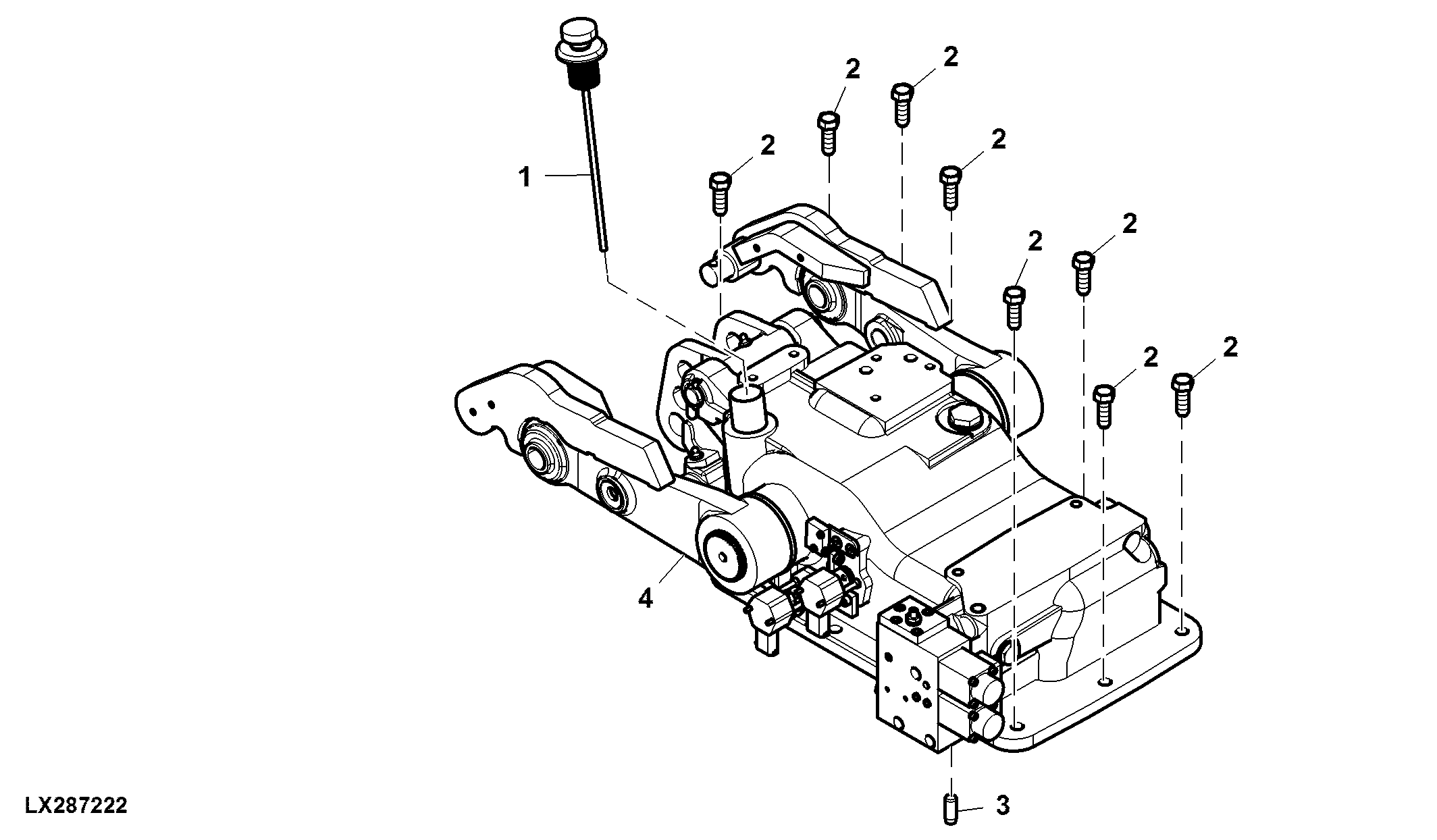 Rockshaft Assembly, Electrical, Pickup Hitch