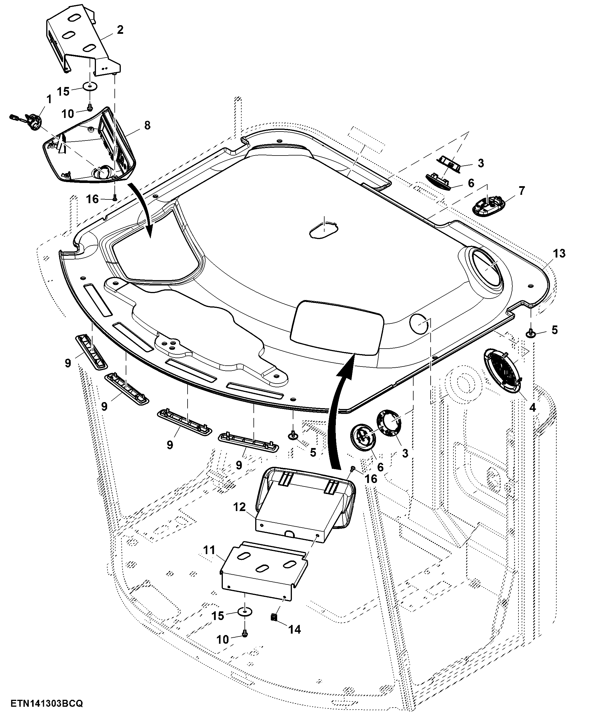 Headliner W/ Storage Compartment ( - 130099)