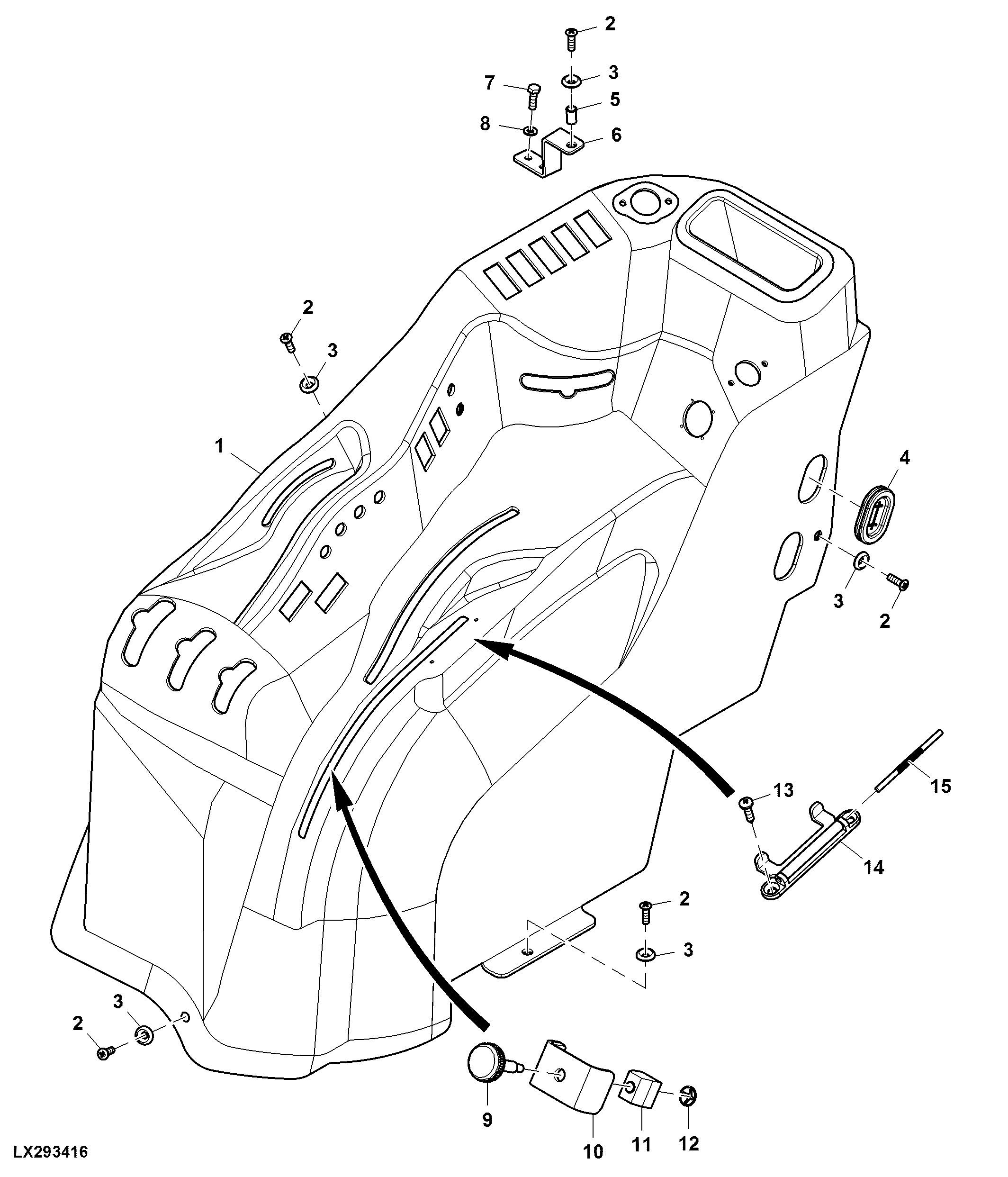 Side Console, Mechanical Rockshaft Control, OOS