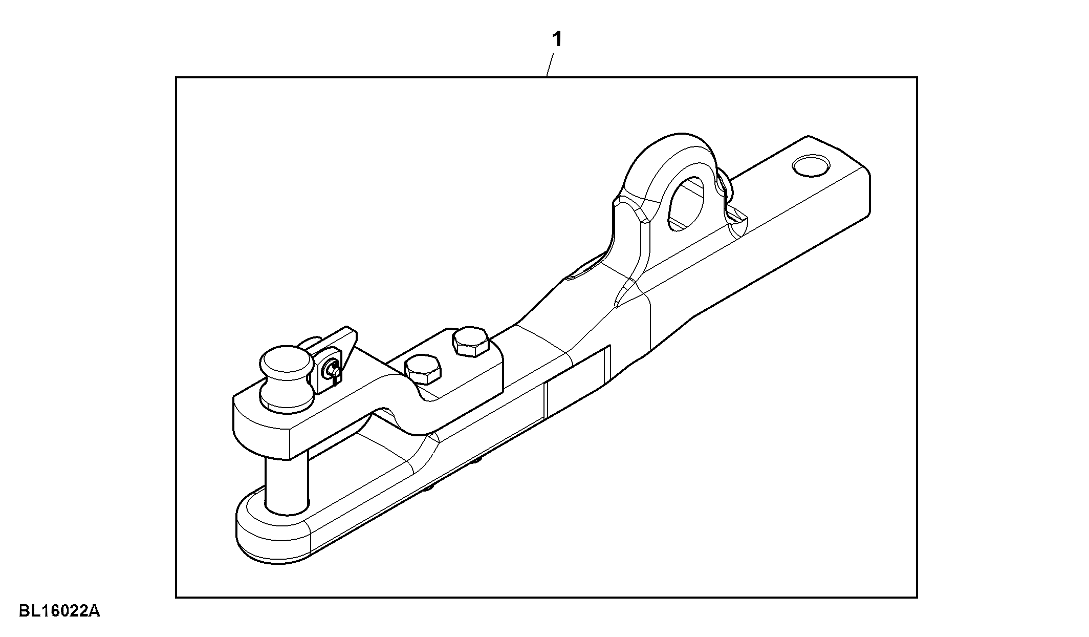 Attachment, Drawbar Storage, Pick-Up Hitch, W/ Front Loader, Category 2