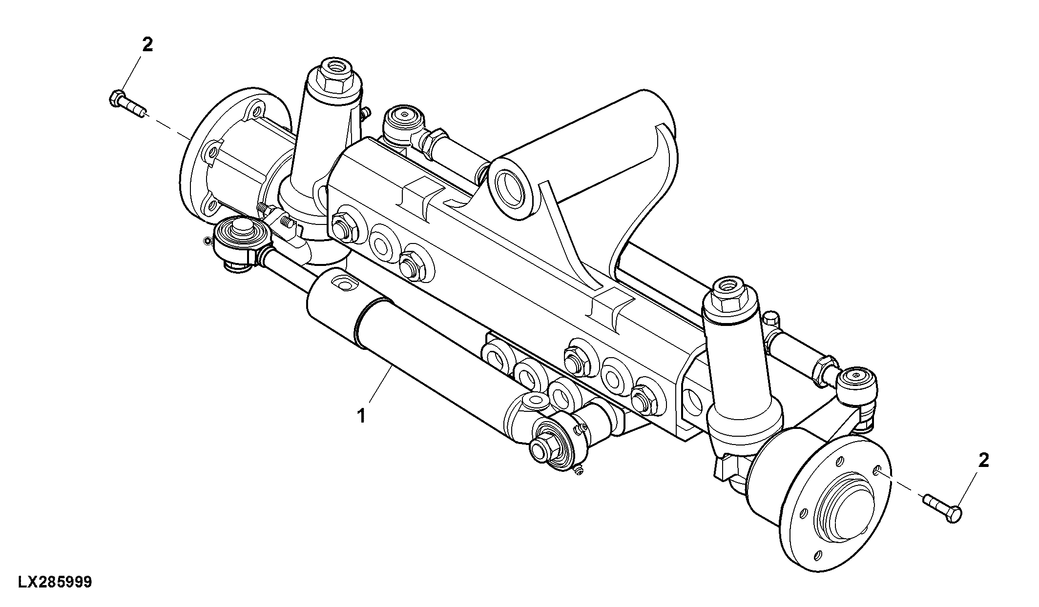 Front Axle, 2WD Axle
