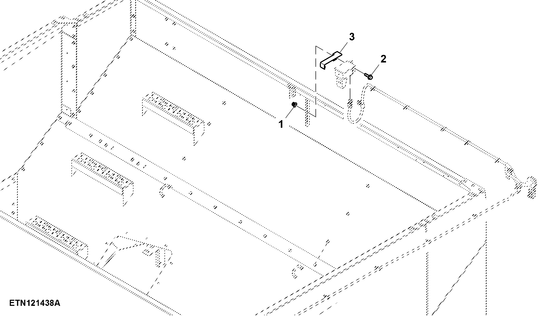 Sensor Support W/O LH Grain Tank Fill Sensor