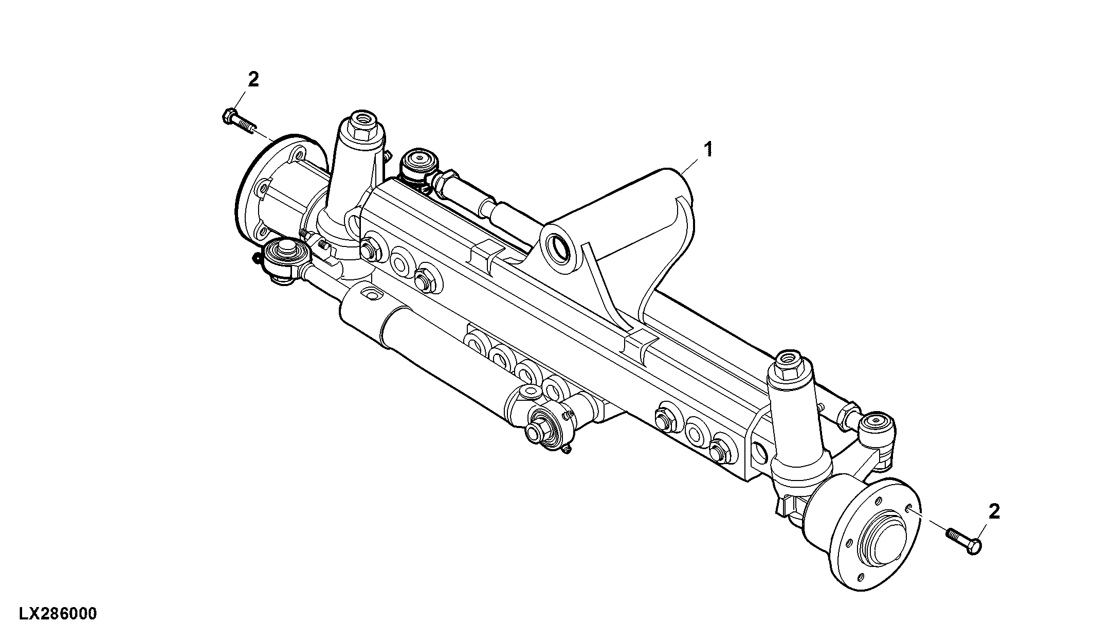 Front Axle, 2WD Axle