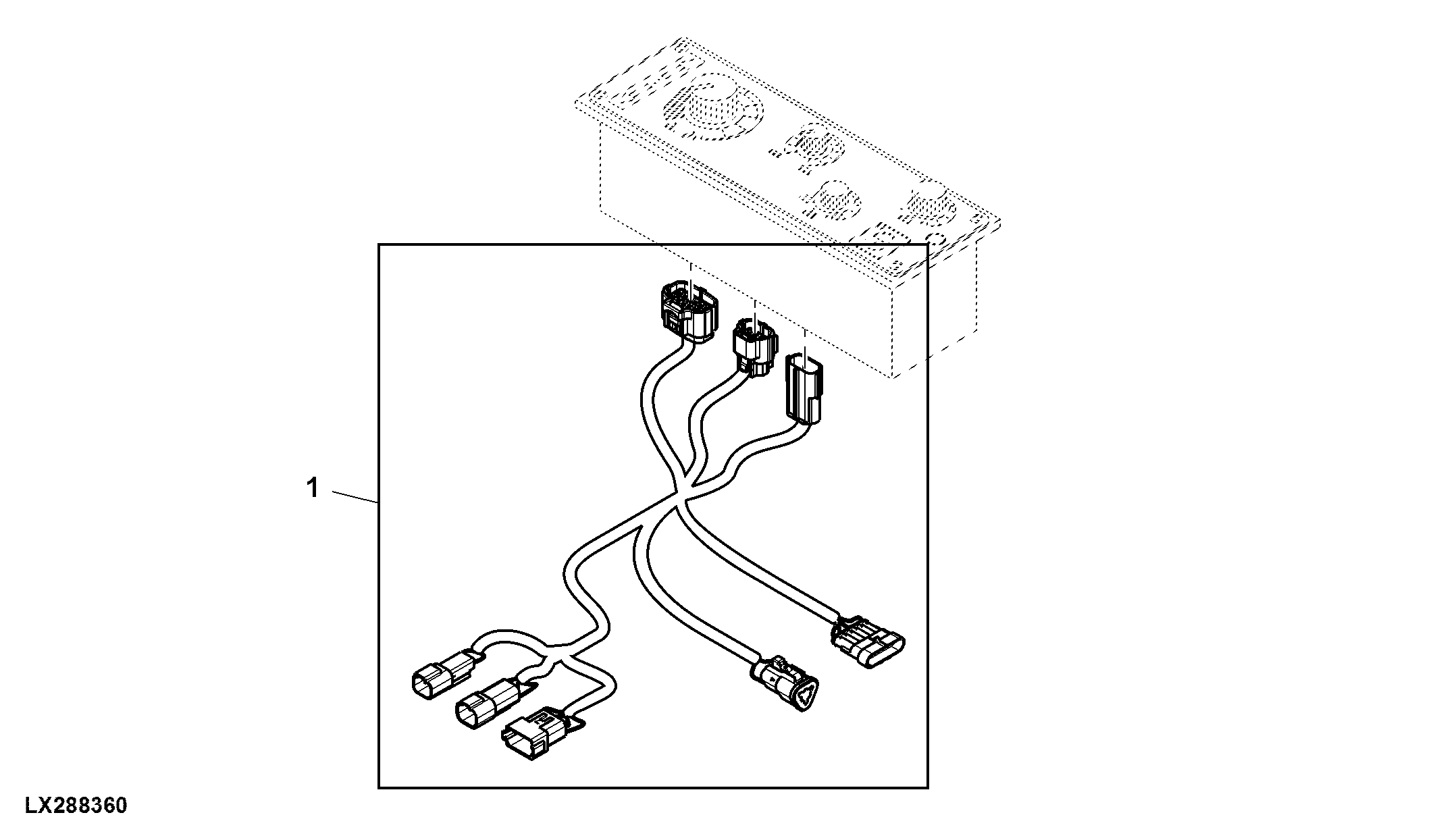 Wiring Harness, Electronic Rockshaft Control, OOS