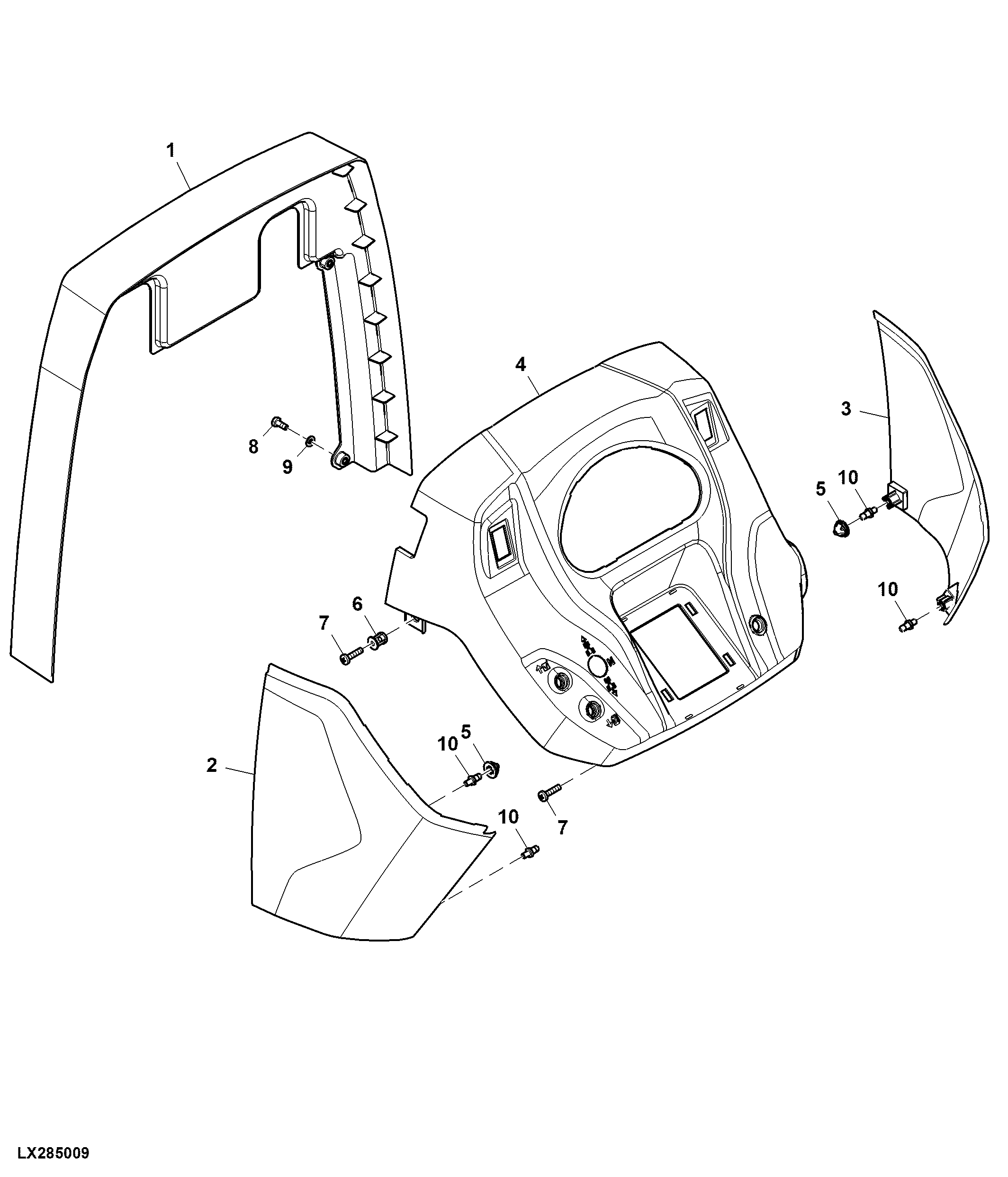 Cowl, Mechanical Reverser, W/ Electro Hydraulic HI-LO, OOS