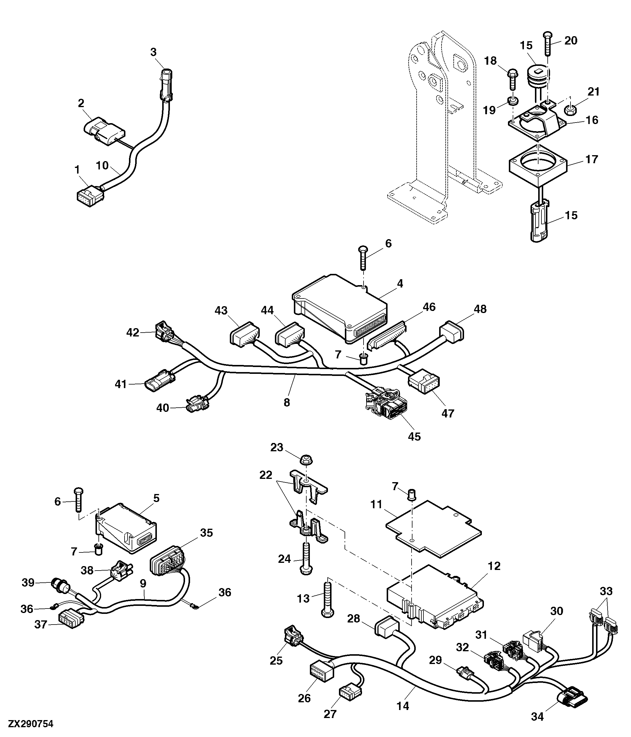 WIRING HARNESSES AND CONTROL UNITS - AUTOMATIC FEED RATE SYSTEM AND AUTOTRAC