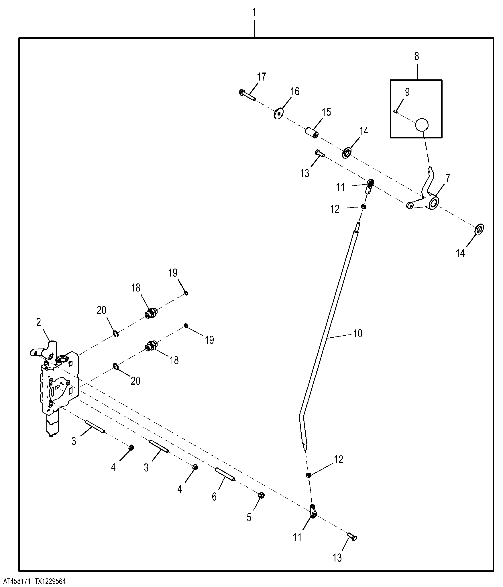 Right 5 Function Auxiliary Control Valve Kit