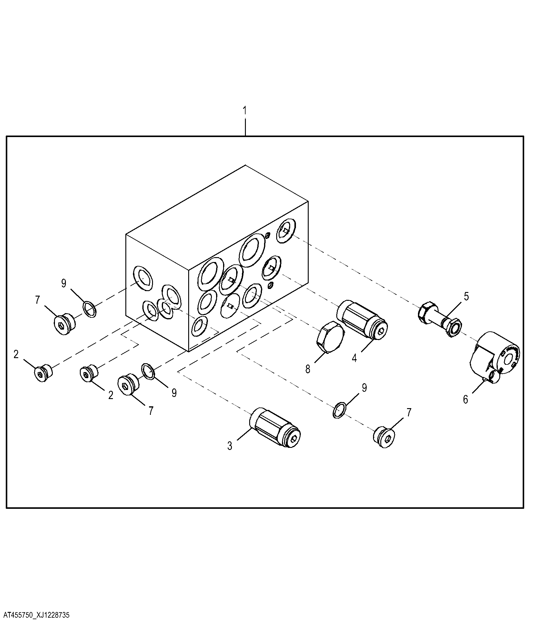 Main Hydraulic Manifold Valve, Secondary Steering