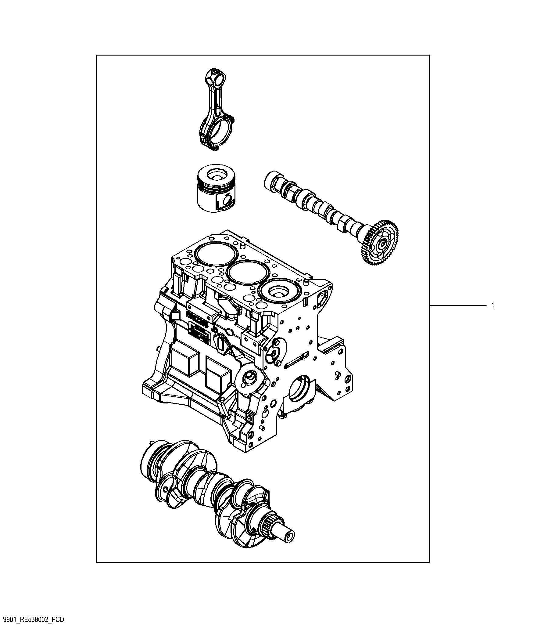 9901 Short Block Assembly