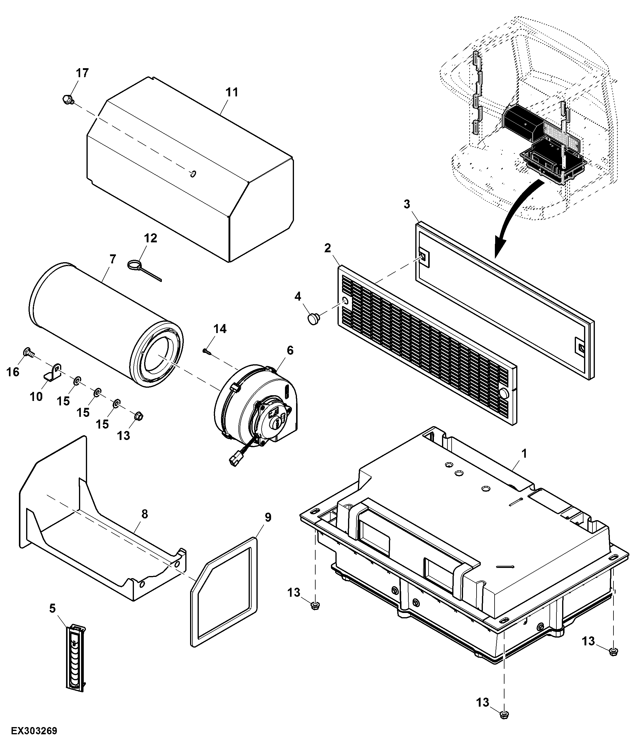 Cab Air Conditioning and Heating Components
