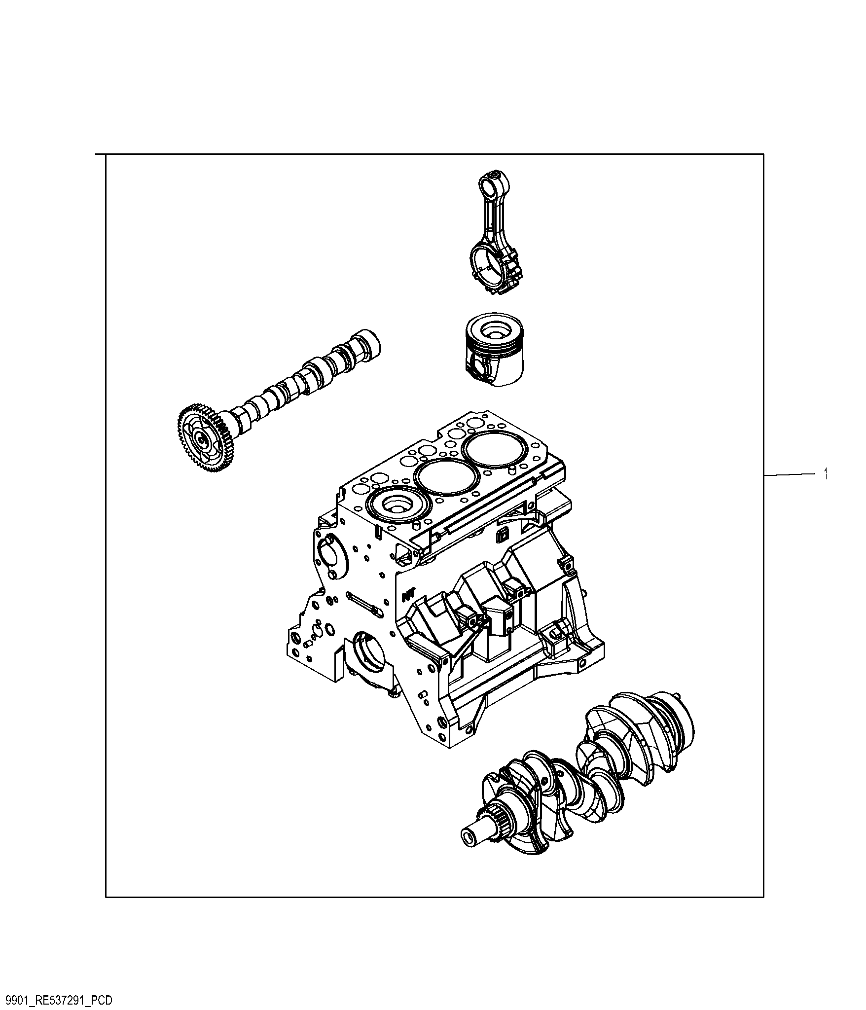 9901 Short Block Assembly