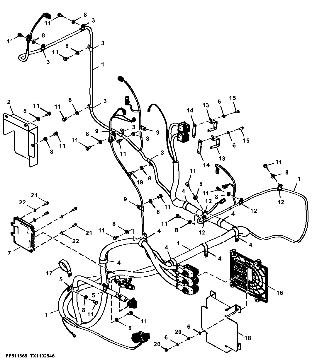 Engine Control Unit and Engine Interface Wiring Harness