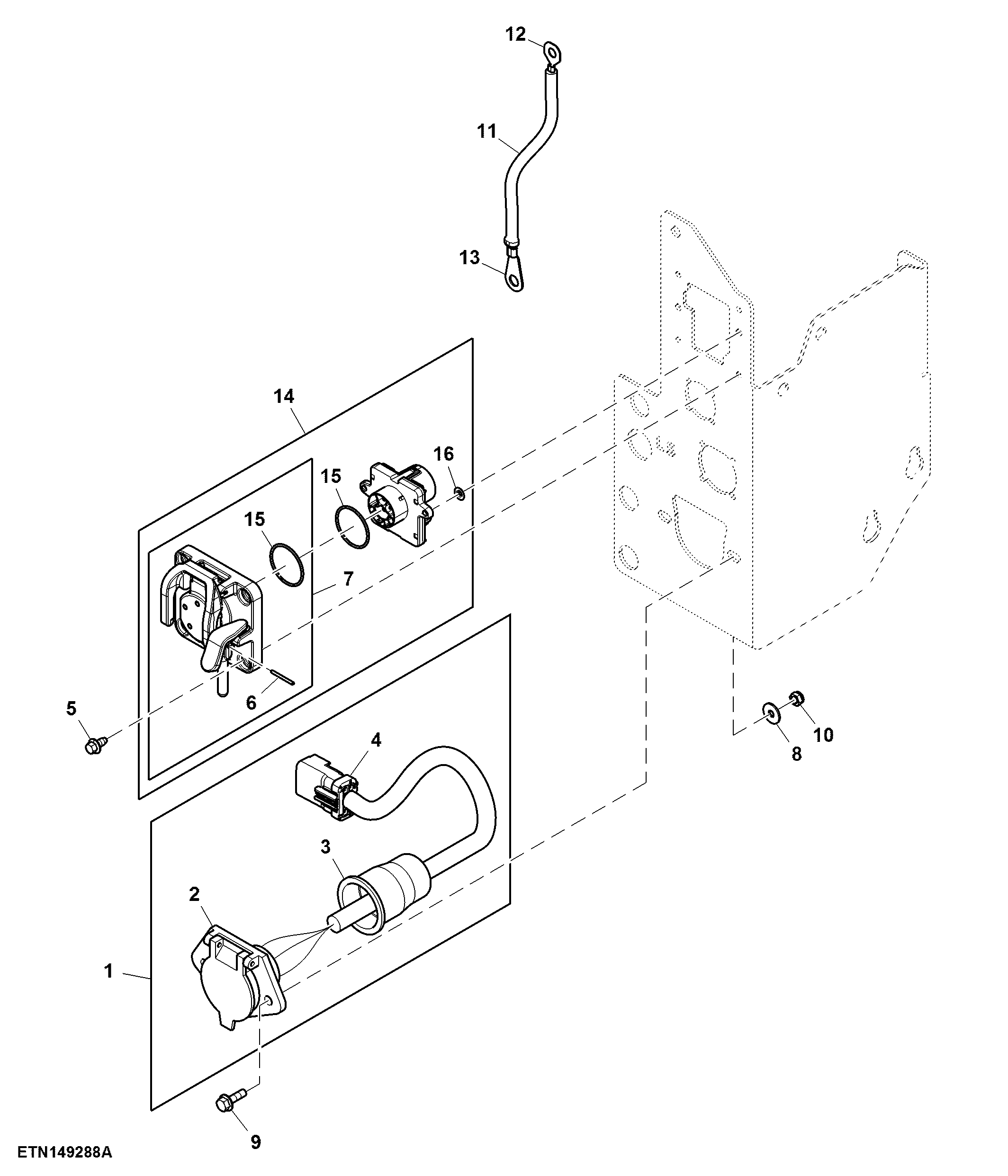Trailer Wiring Harness (For North America) (059001 - )