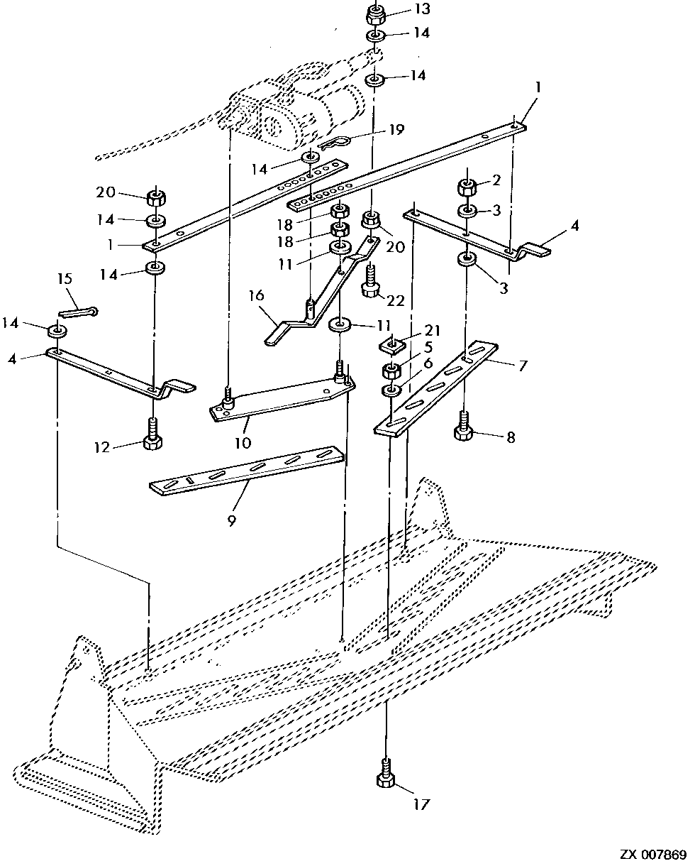 ADJUSTING DEVICE, ELECTRICALLY ADJUSTABLE STRAW DISTRIBUTOR (FROM CHOPPER SERIAL NO. Z0PPE, Z0PPF)