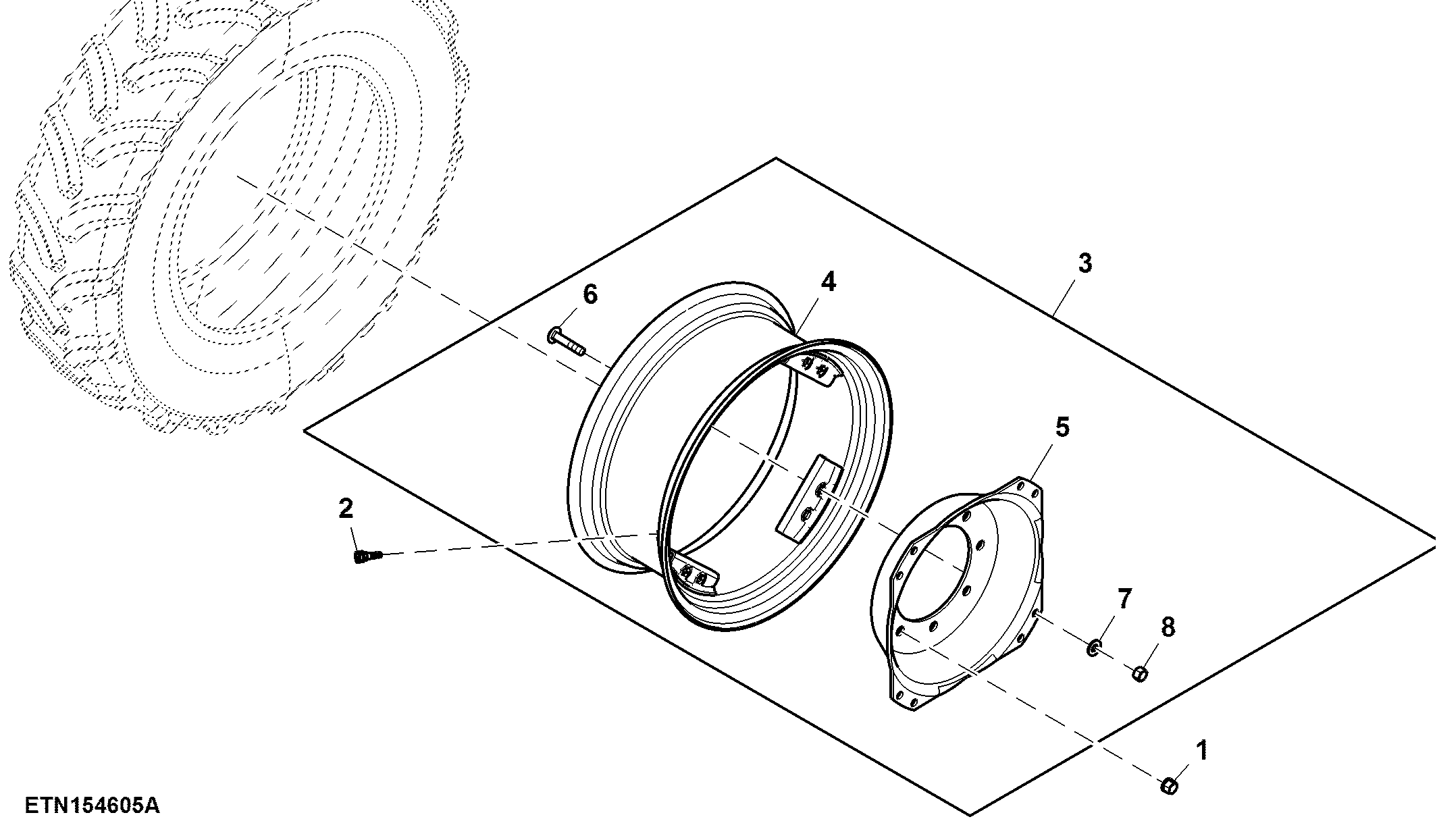 Front Wheels, W10 X D24, Tire W280/85 X R24