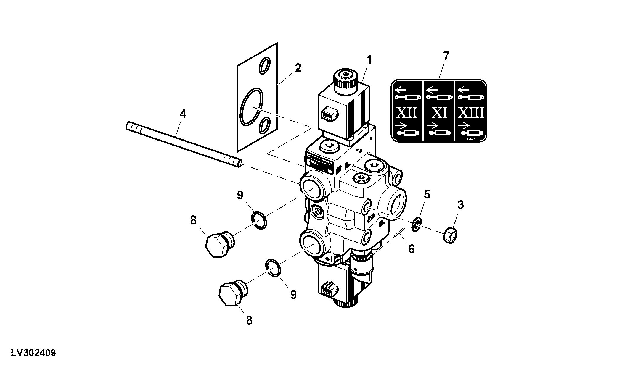 Dual To Triple Mid SCV, W/ Open Center Pump (2/2)