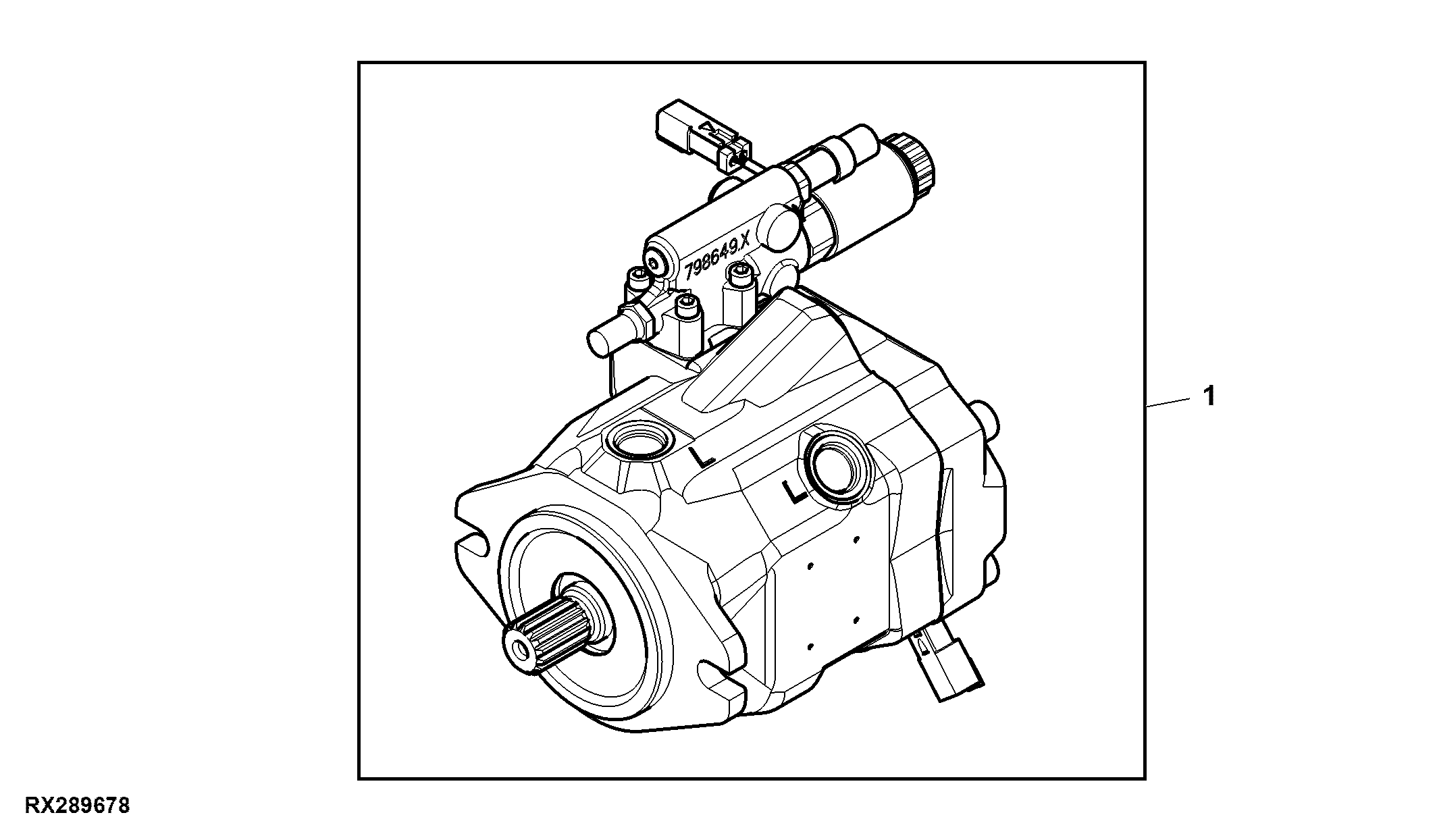 Hydraulic Pump, 15 L, Fan Drive