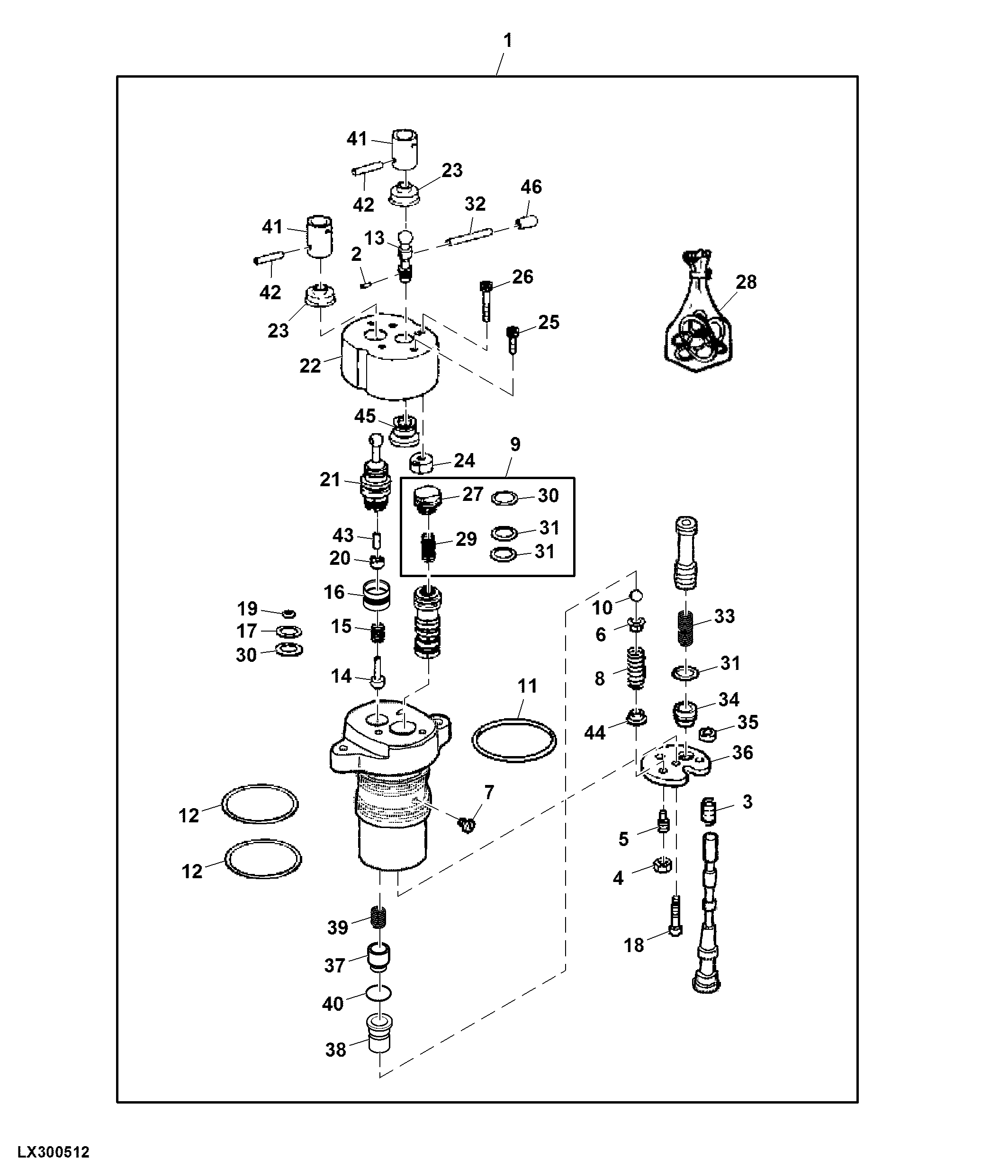 Rockshaft Main Distributor Valve, Mechanical