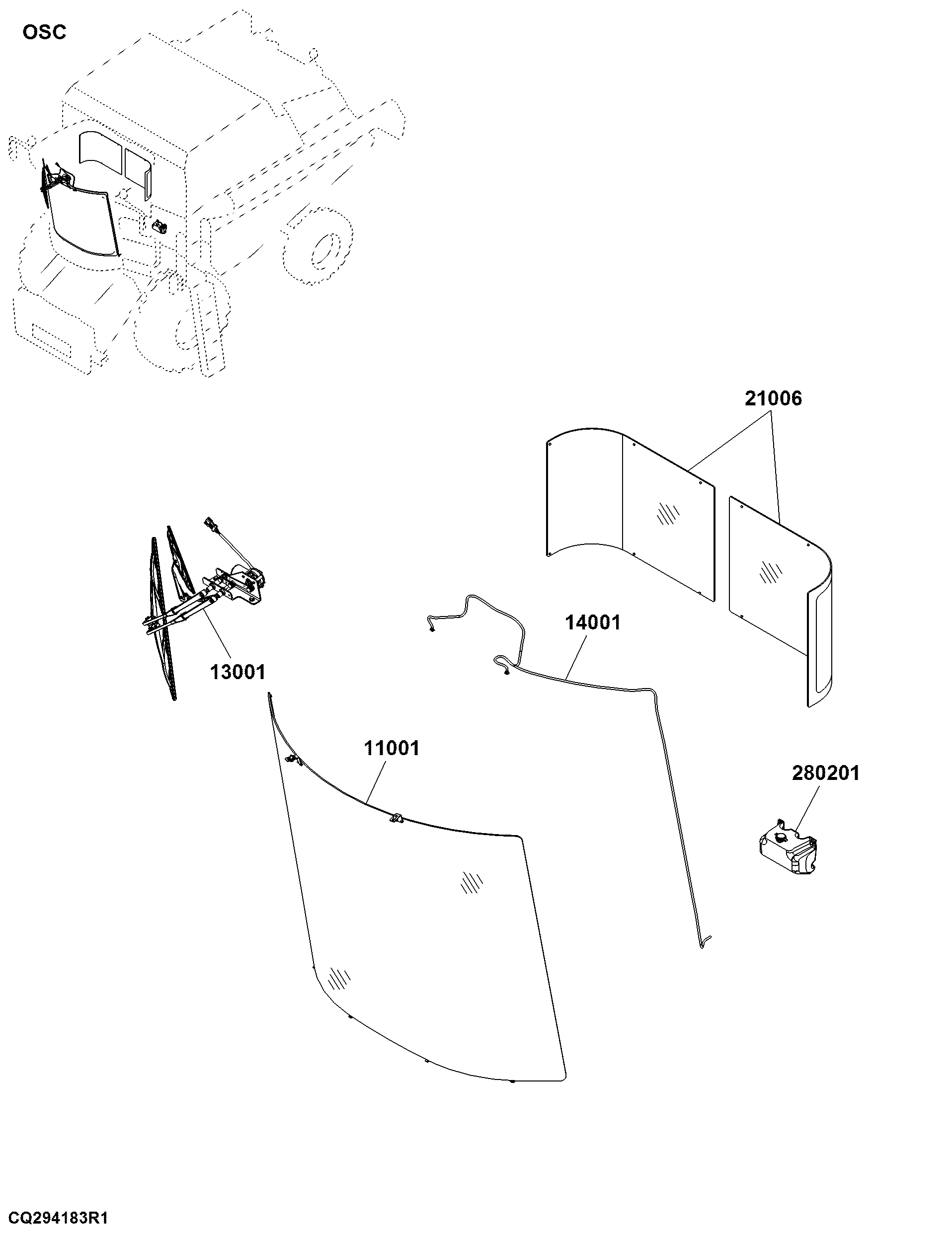 OSC Windshield / Window Related Components