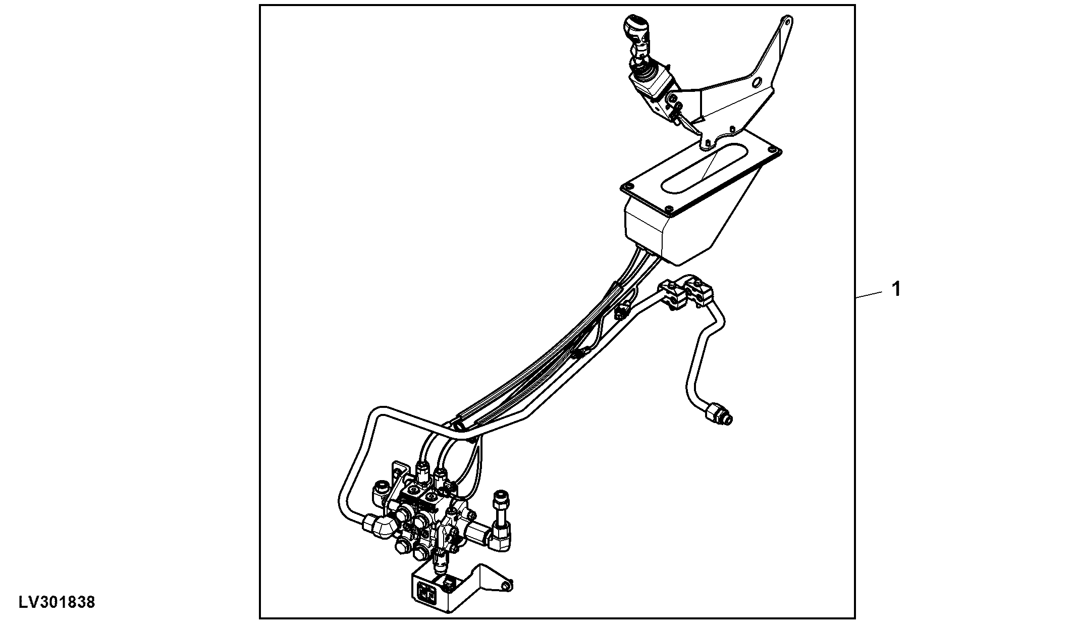 Attachment, Dual Mid SCV, W/ Open Center Pump