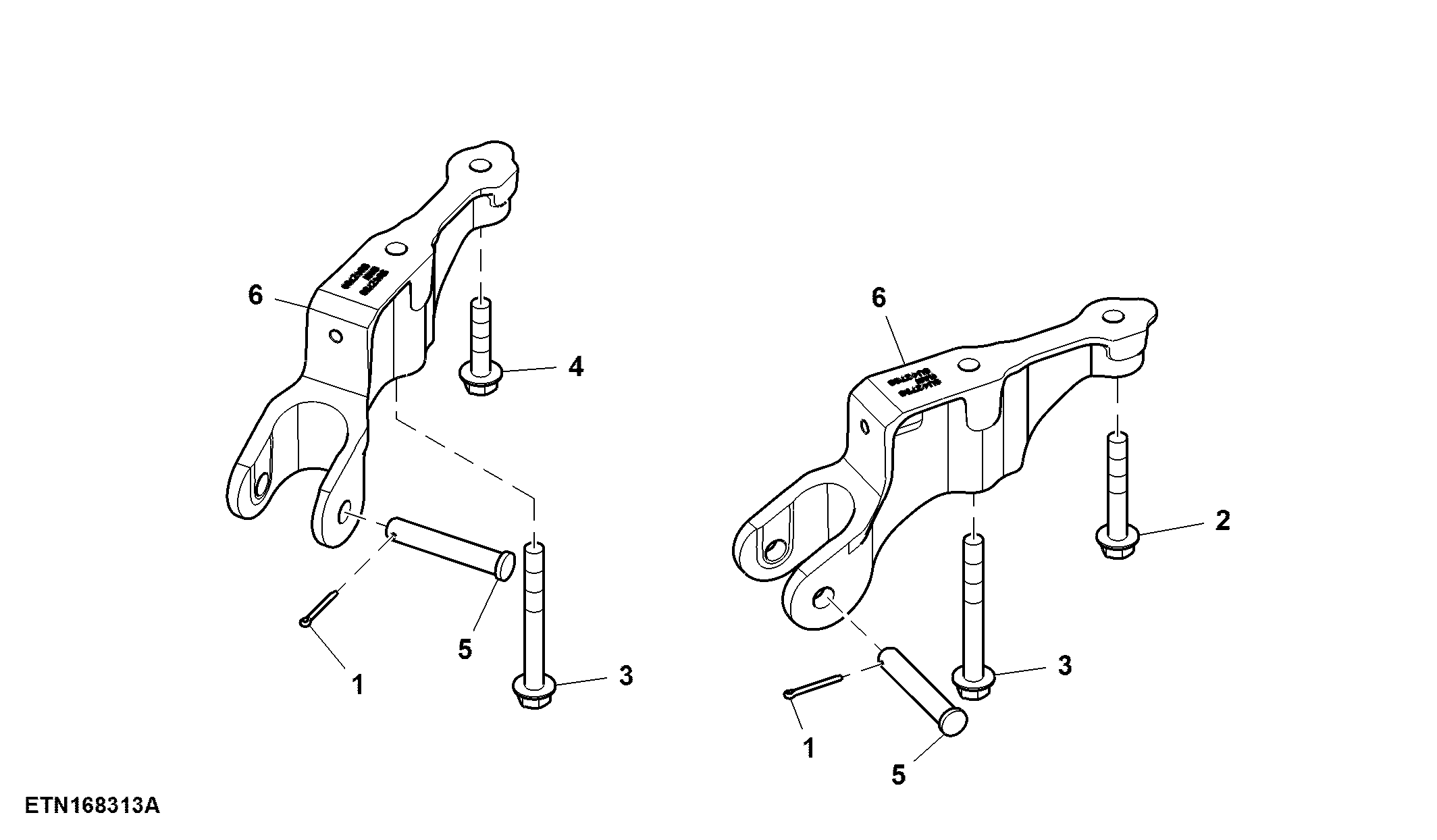 Mounting Parts, Hitch Stabilizer, W/ Cab Suspension, W/ SFA