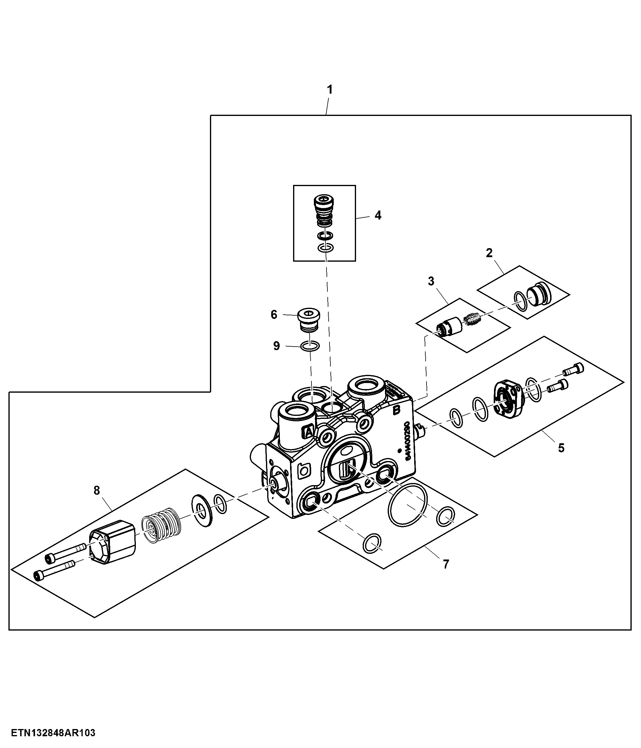 Triple Mid, SCV, Open Center Hydraulics (3/4)
