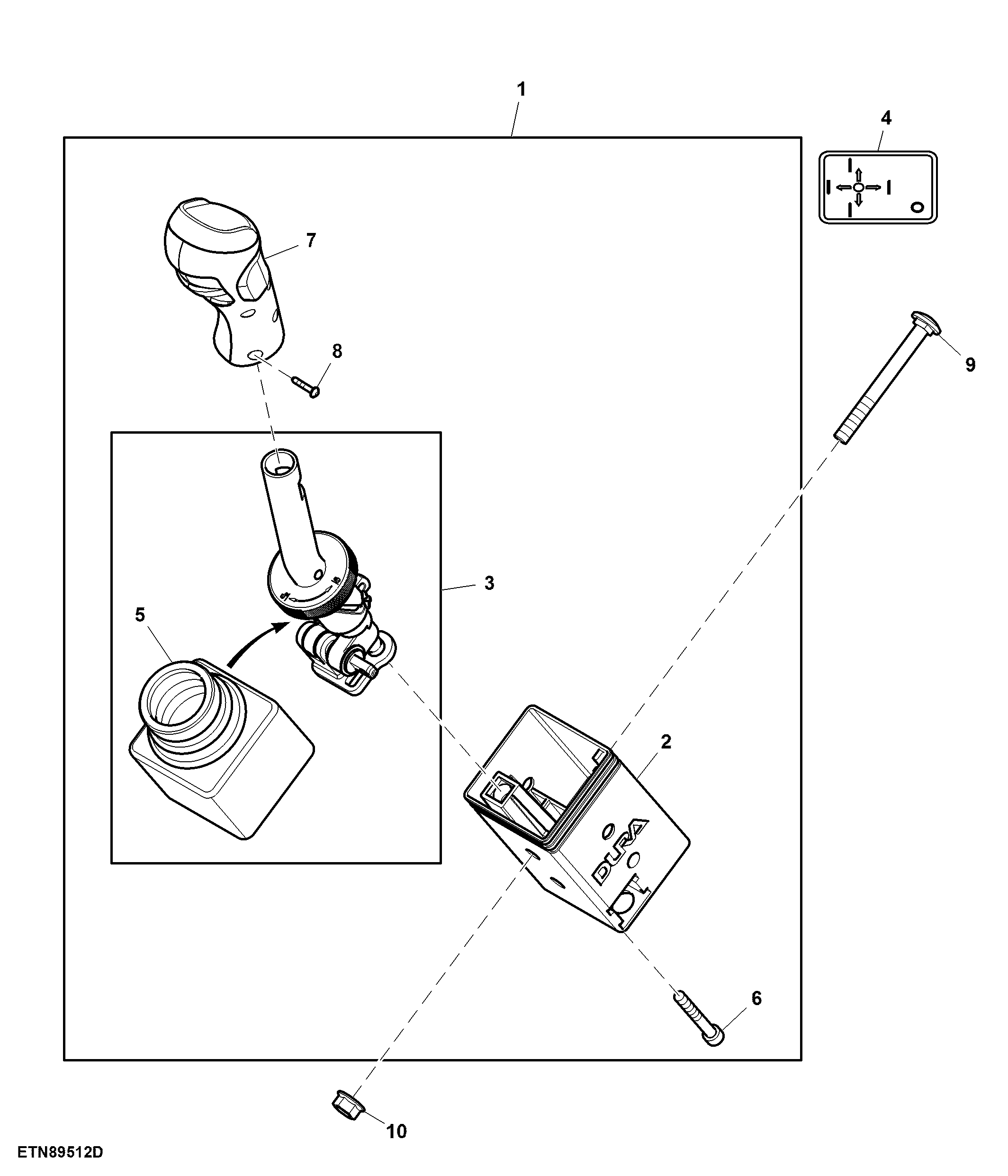 Multi Function Lever, Mechanical ICV, W/ 2-Functions