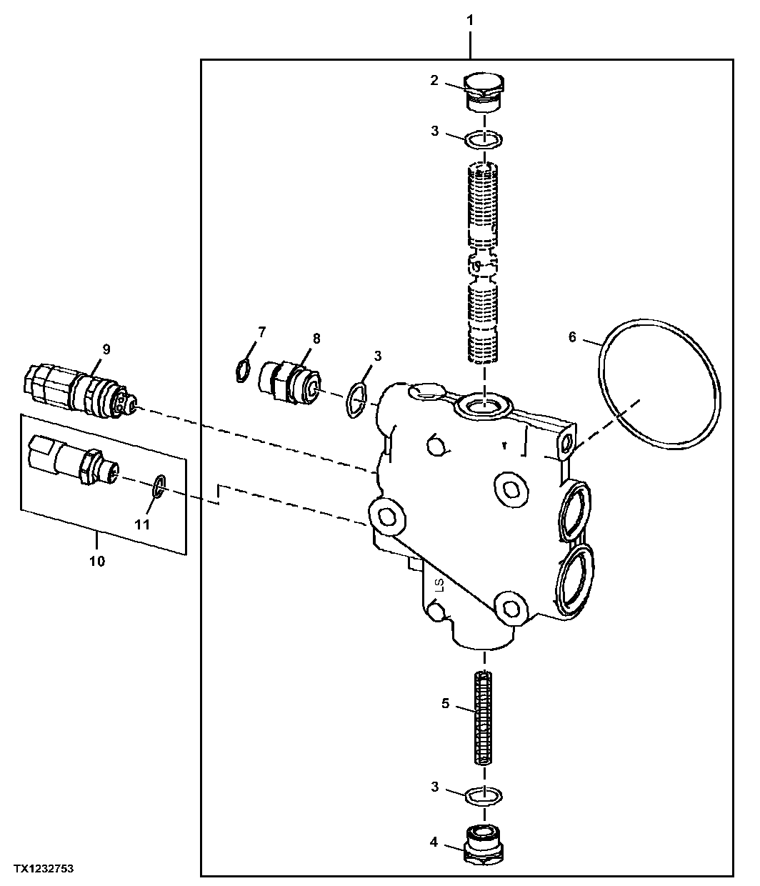 Priority Inlet Section without Load Sense Relief (217842 - )