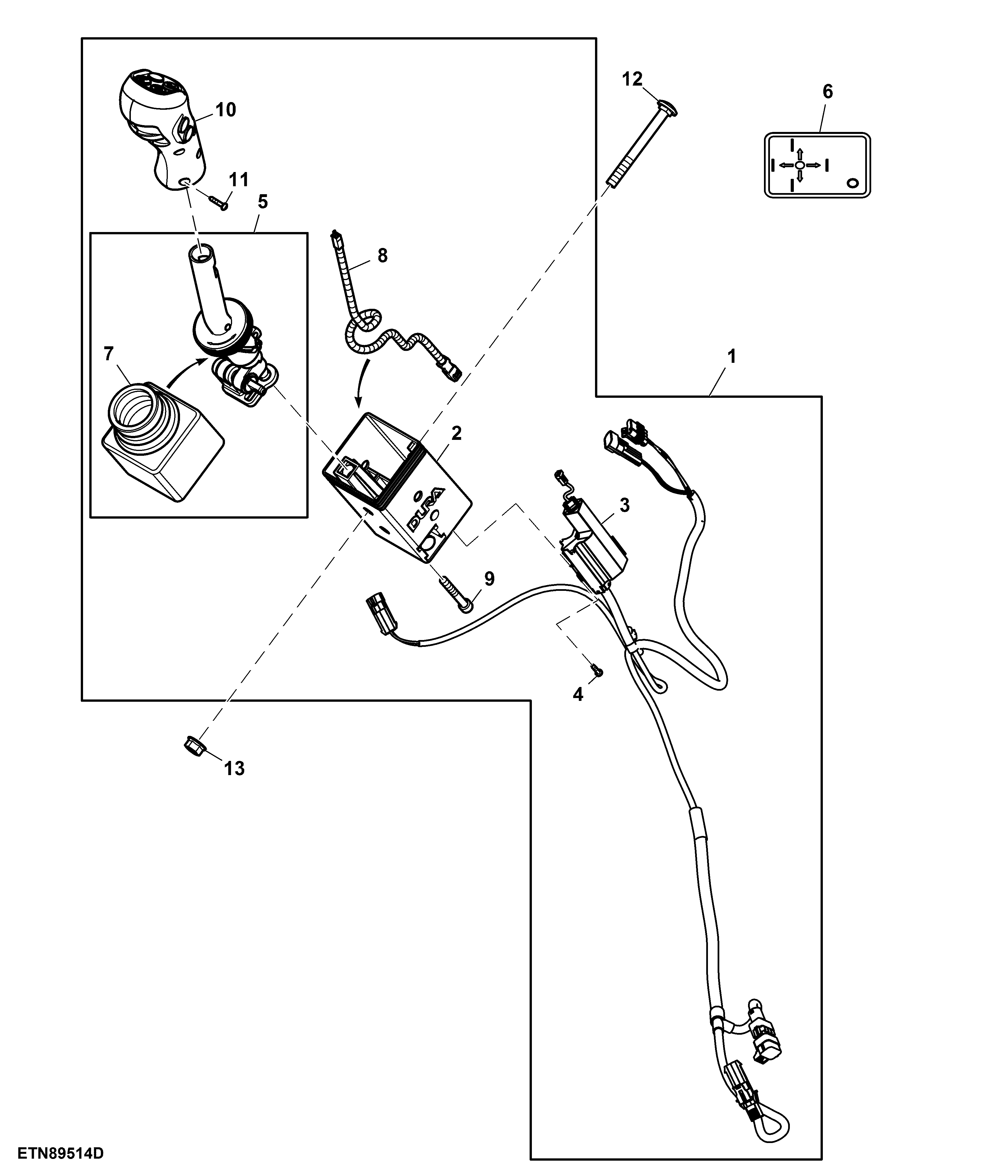 Multi-Function Lever, Mechanical ICV, W/ 2-Functions, W/ Diverter Shifting, W/ Memo Button, W/ Gear Shift Switches