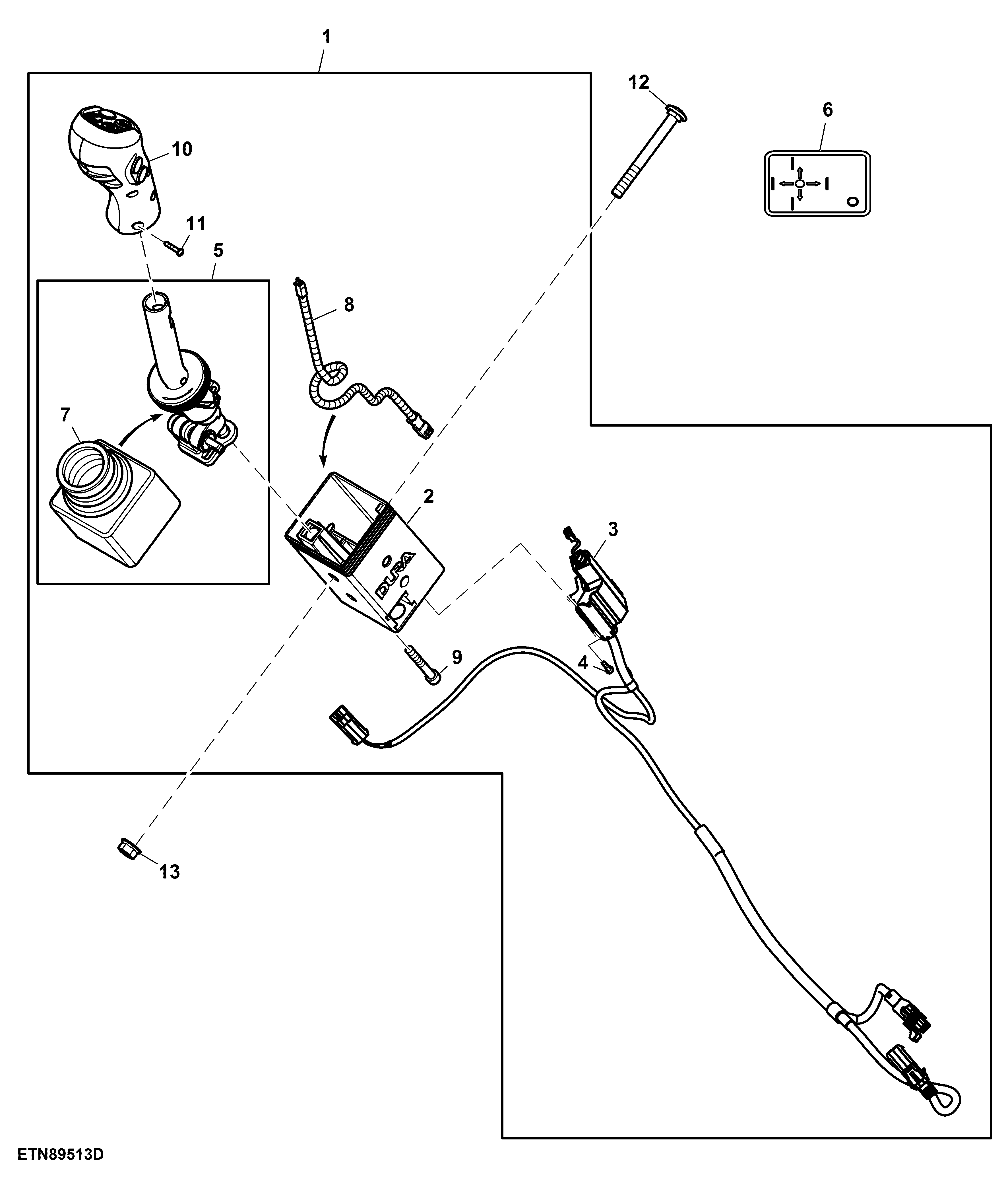 Multi-Function Lever, Mechanical ICV, W/ 2-Functions, W/ Diverter Shifting, W/ Memo Button