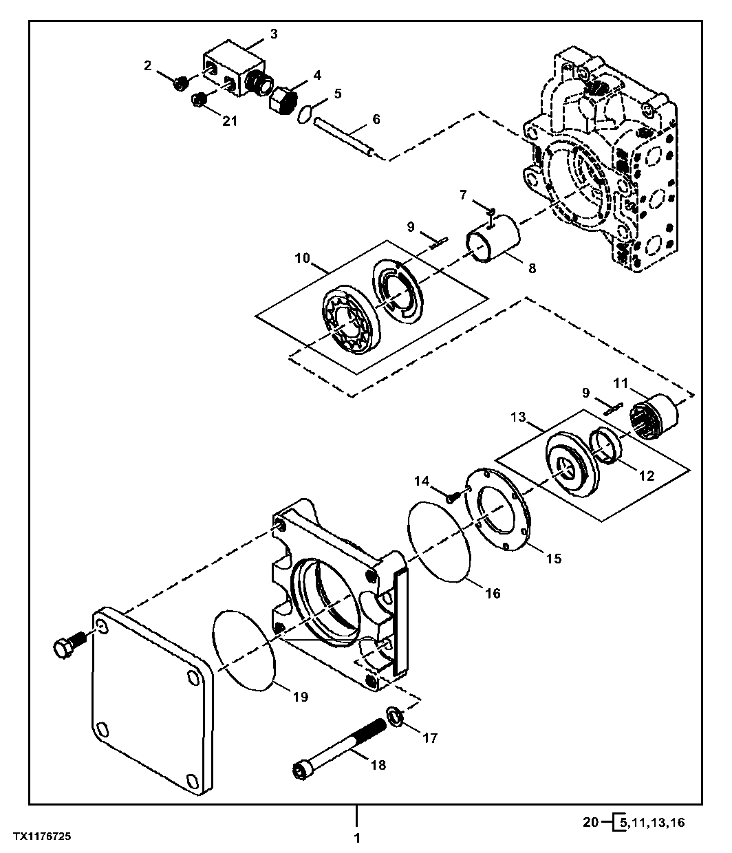 Hydrostatic Pump Charging System and Filtration Manifold