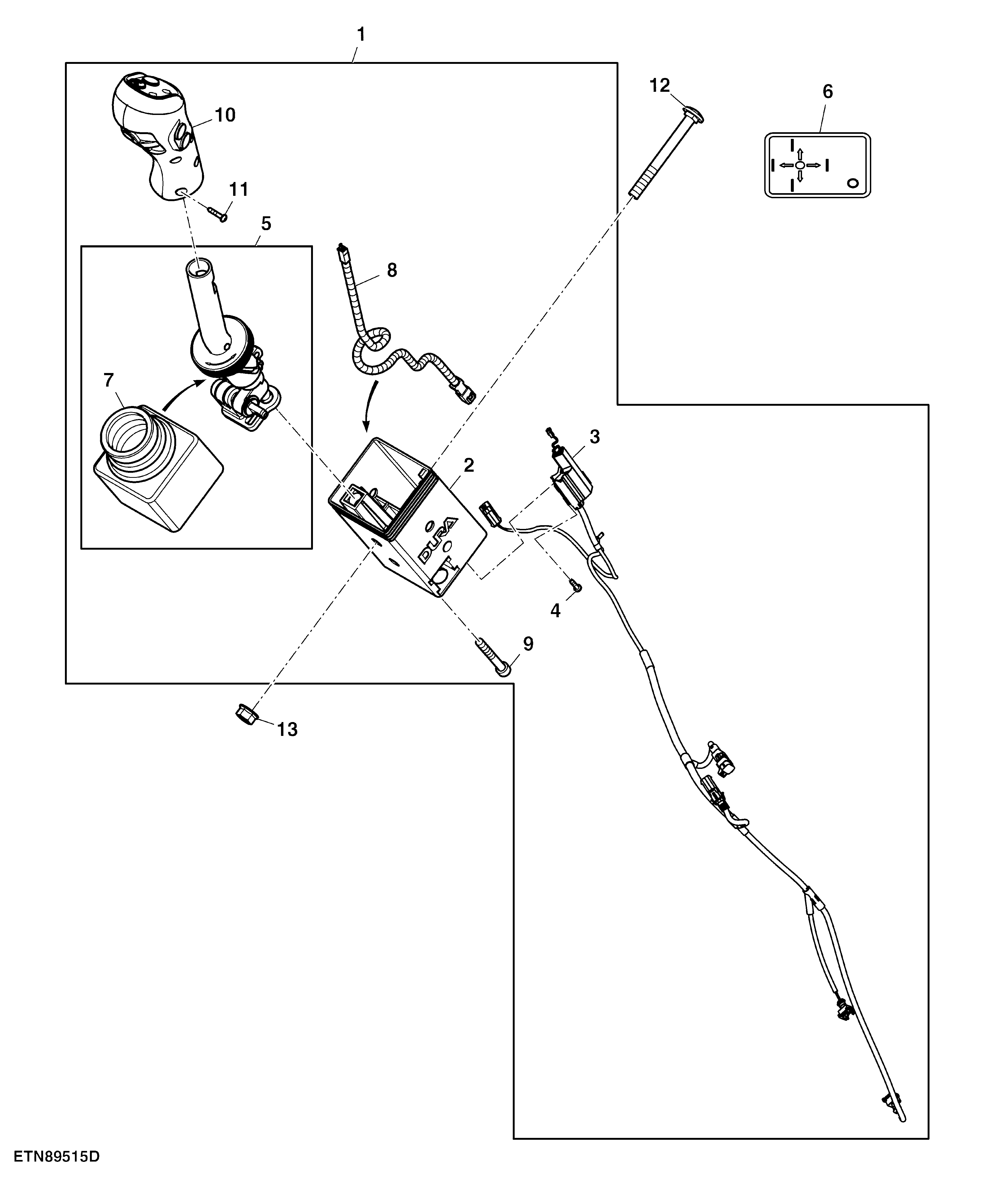 Multi-Function Lever, Mechanical ICV, W/ 3-Functions, W/ Diverter Shifting, W/ Memo Button