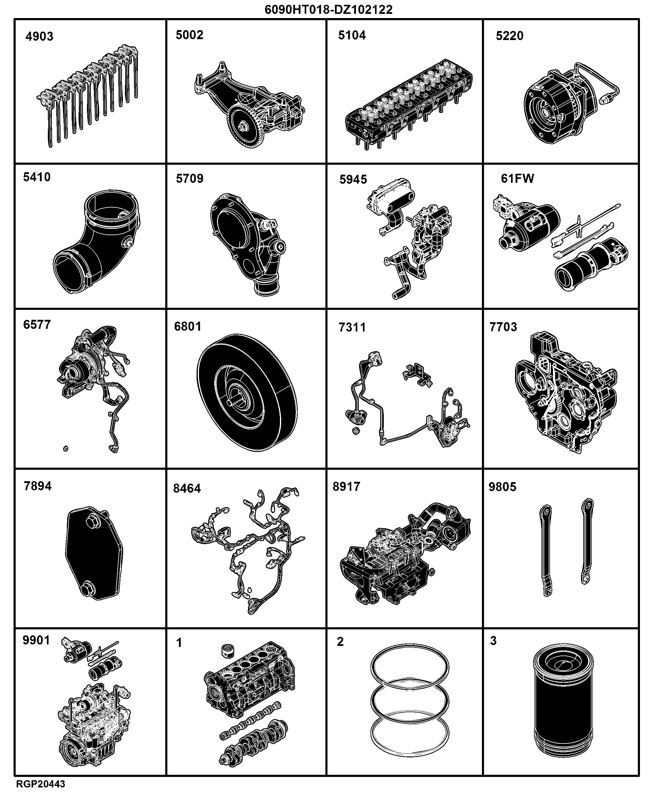 04B Engine 6090HT018-DZ102122