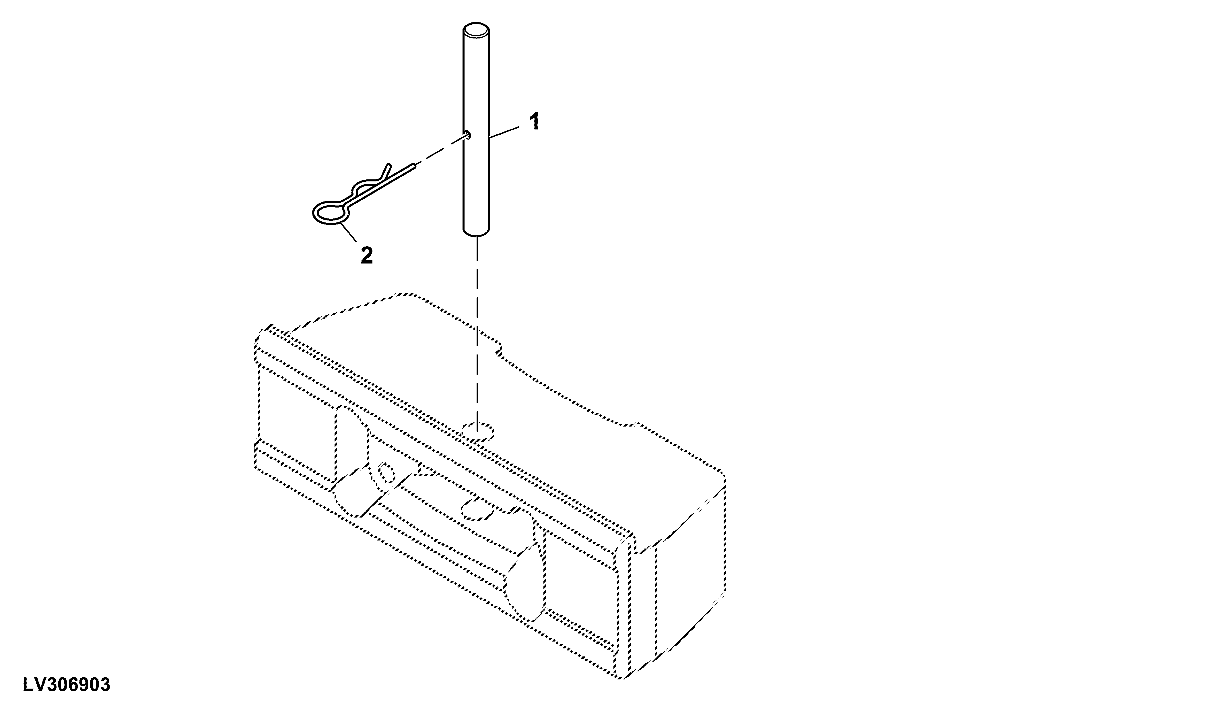 Front Weight Support Pin