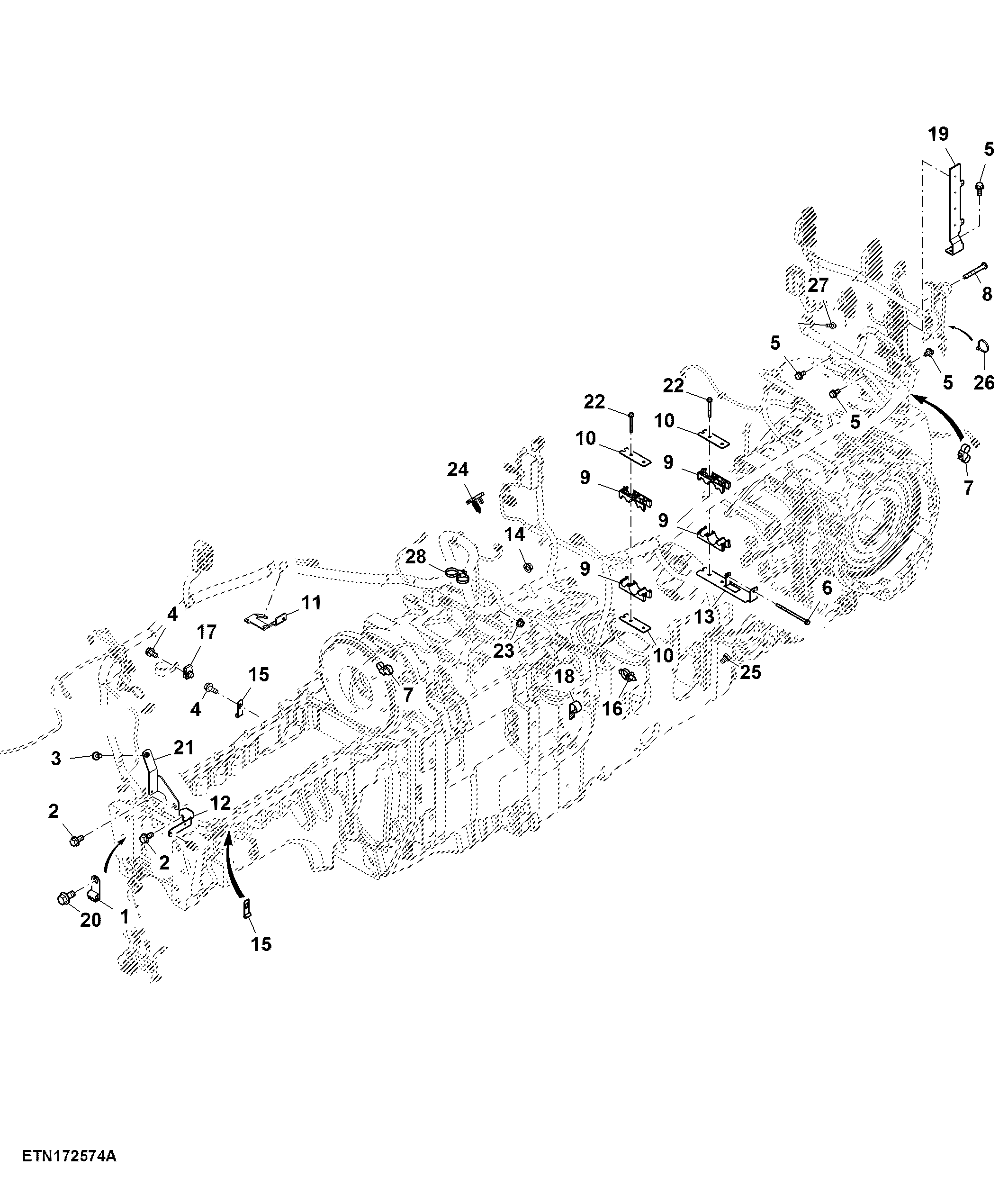 Mounting Parts, Chassis Wiring Harness, ILS™, T3 Engine
