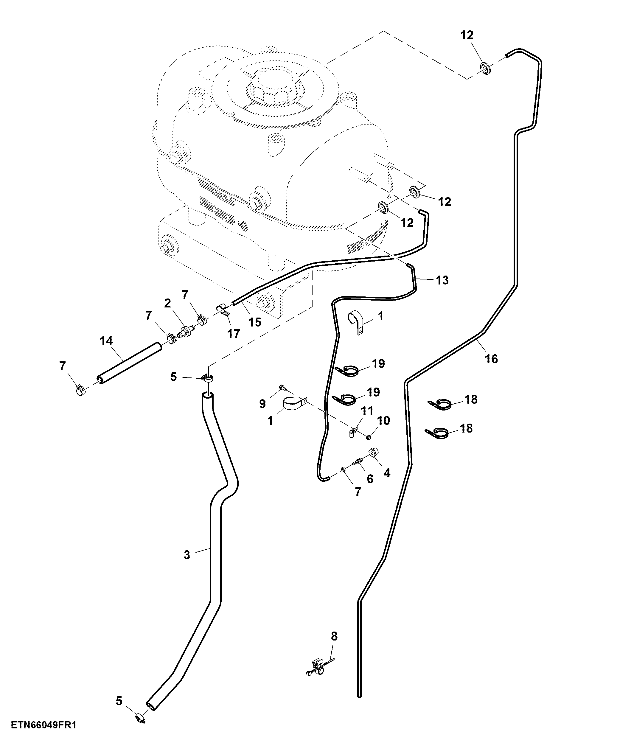 Engine Cooling System, Surge Tank Hoses and Vent Lines