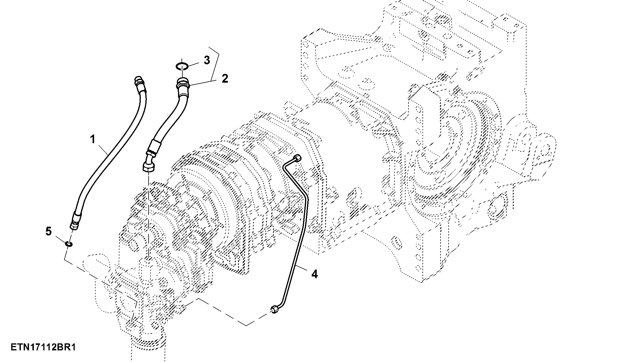 Hydraulic Pump Lines, 45 Cubic Centimeters