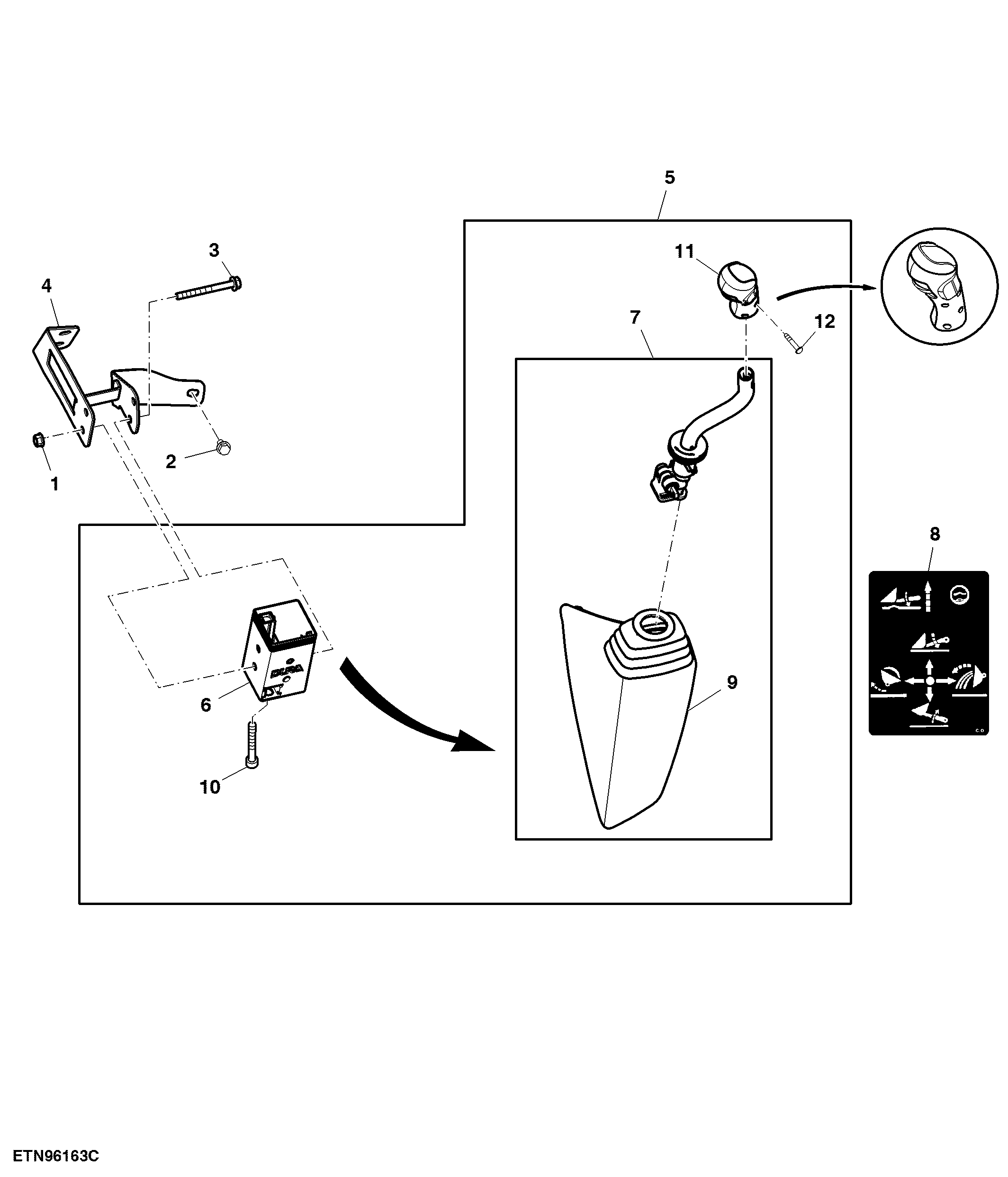 Multi Function Lever, Mechanical ICV, W/ 2-Functions