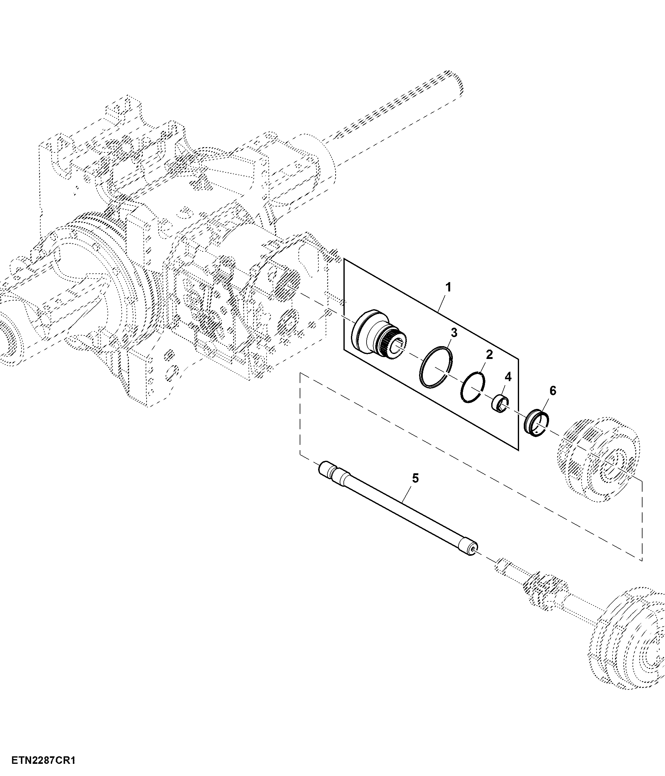 Output Shaft, Universal Driveshaft To Range Box