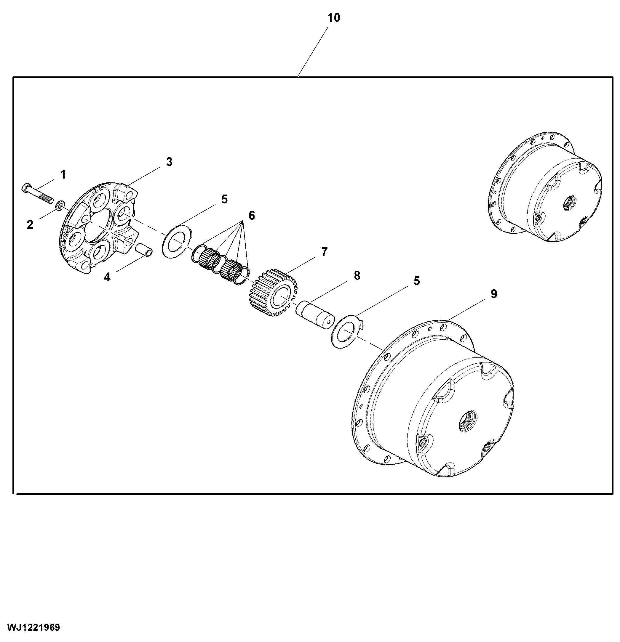 Wheel End, Planetary Assembly, LOK 217 (001509 - )