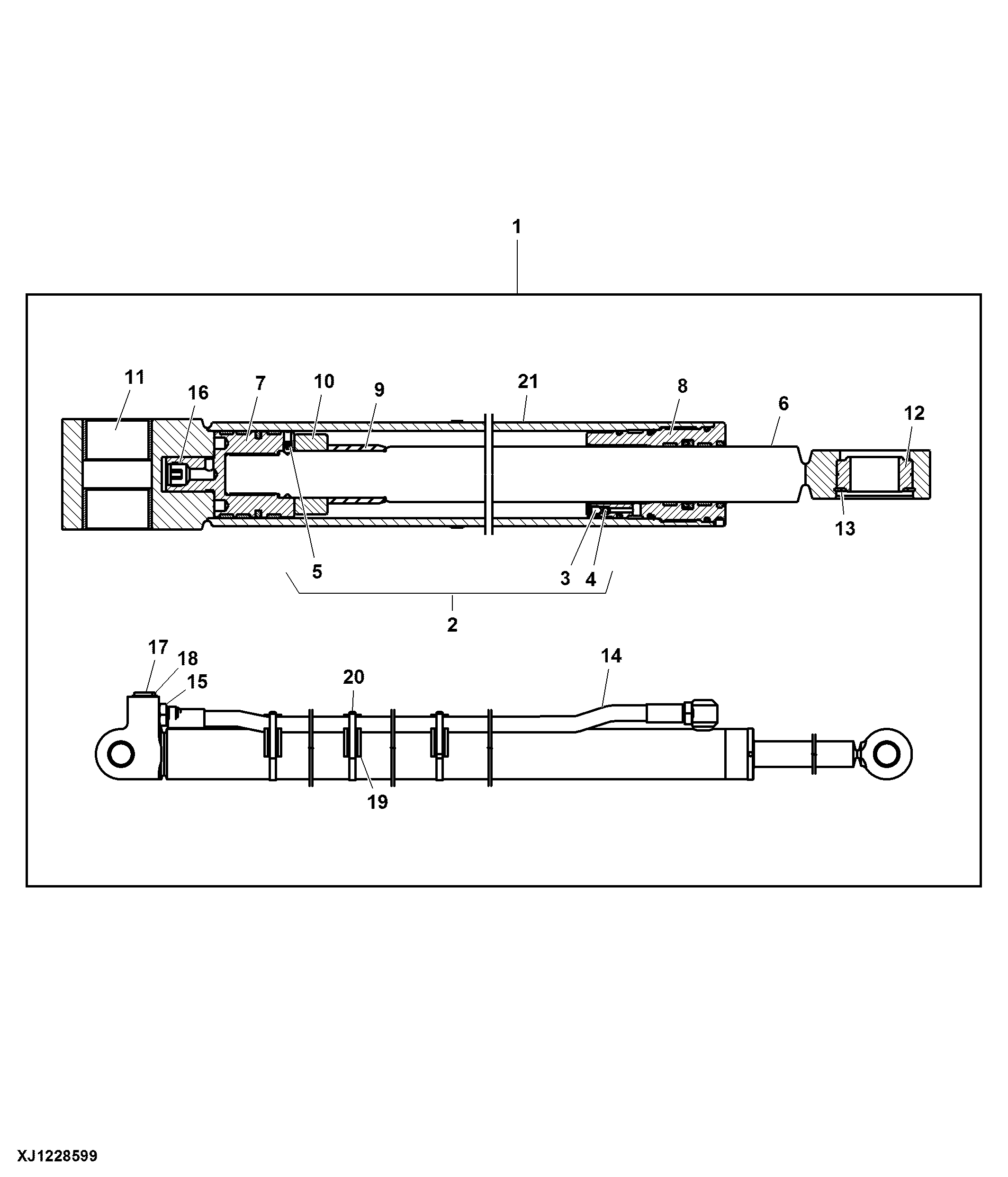 Components, Cylinder, Extension Boom, CF785/ CF785S